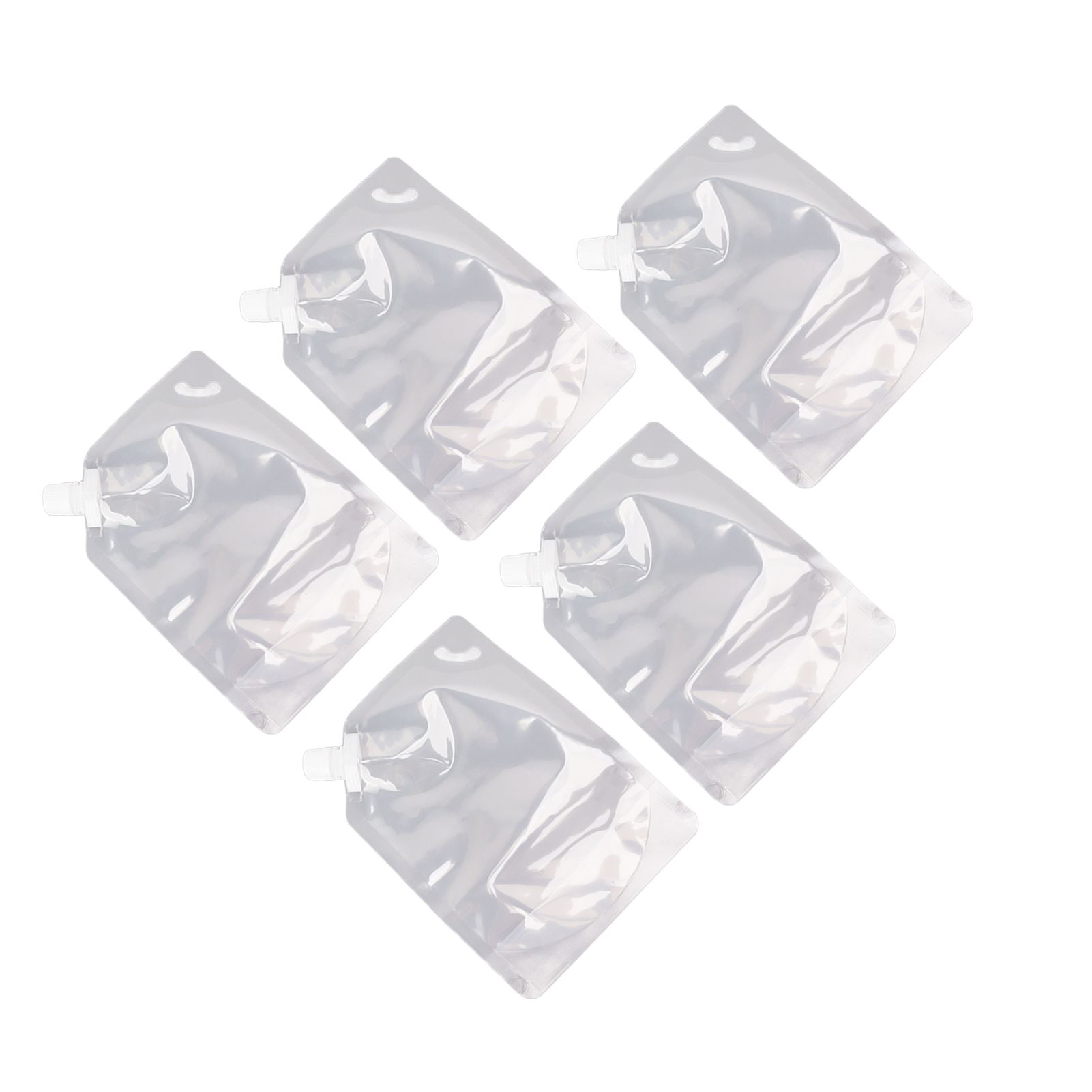 5Pcs Grain Sealed Storage Bag Reusable Transparent Grain Storage Bag for Rice Cereals Flour Nuts 1kg - Image 5