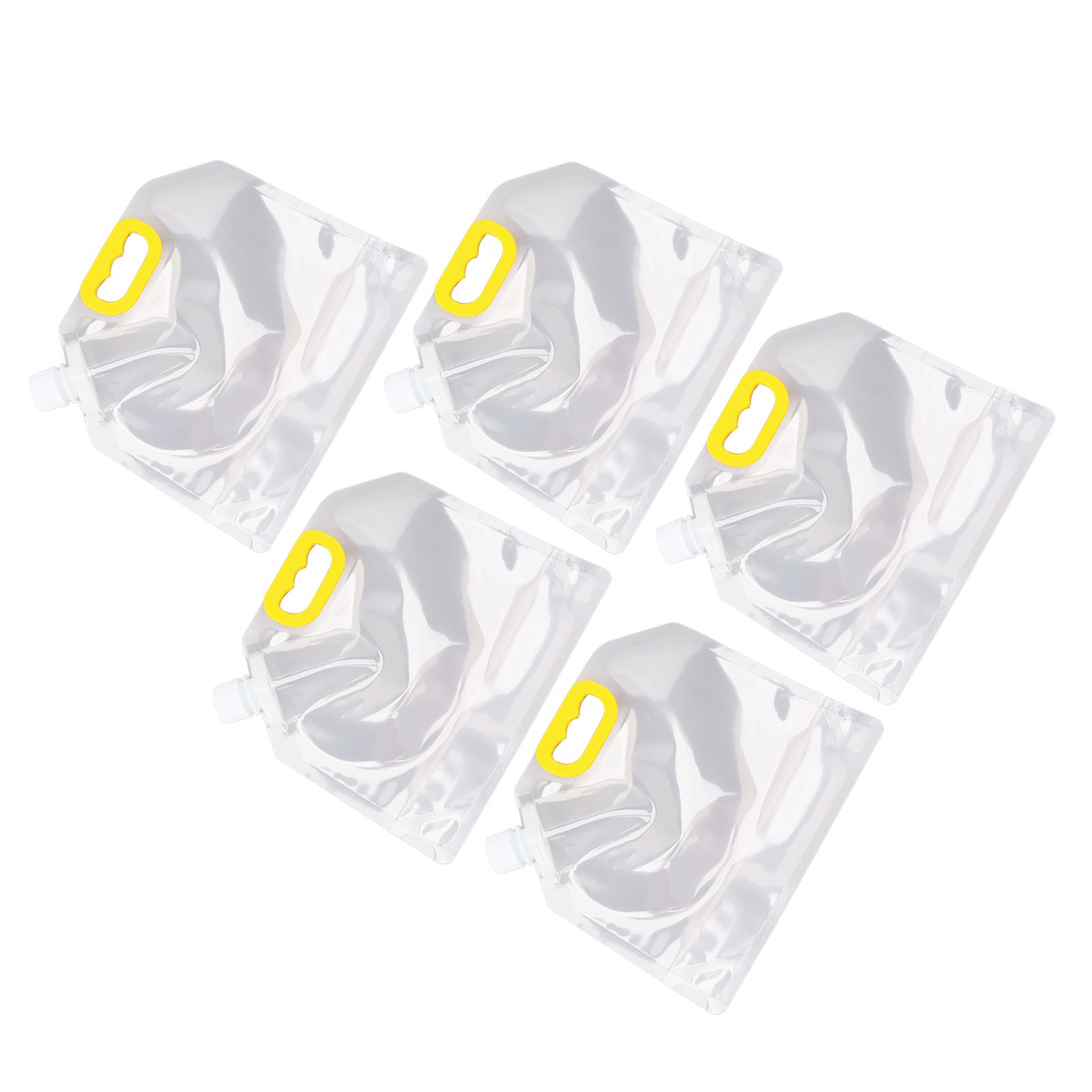 5Pcs Grain Sealed Storage Bag Reusable Transparent Grain Storage Bag for Rice Cereals Flour Nuts 1.5kg - Image 4