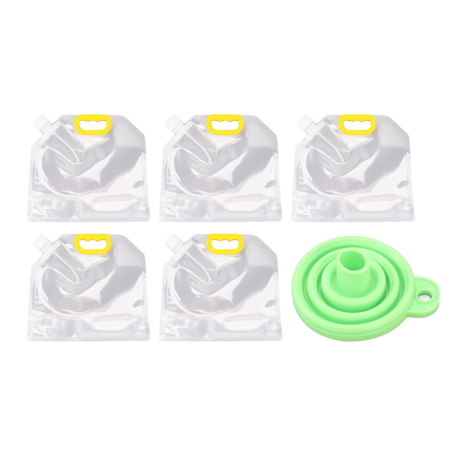 5Pcs Grain Sealed Storage Bag Reusable Transparent Grain Storage Bag for Rice Cereals Flour Nuts 2.5kg - Image 1