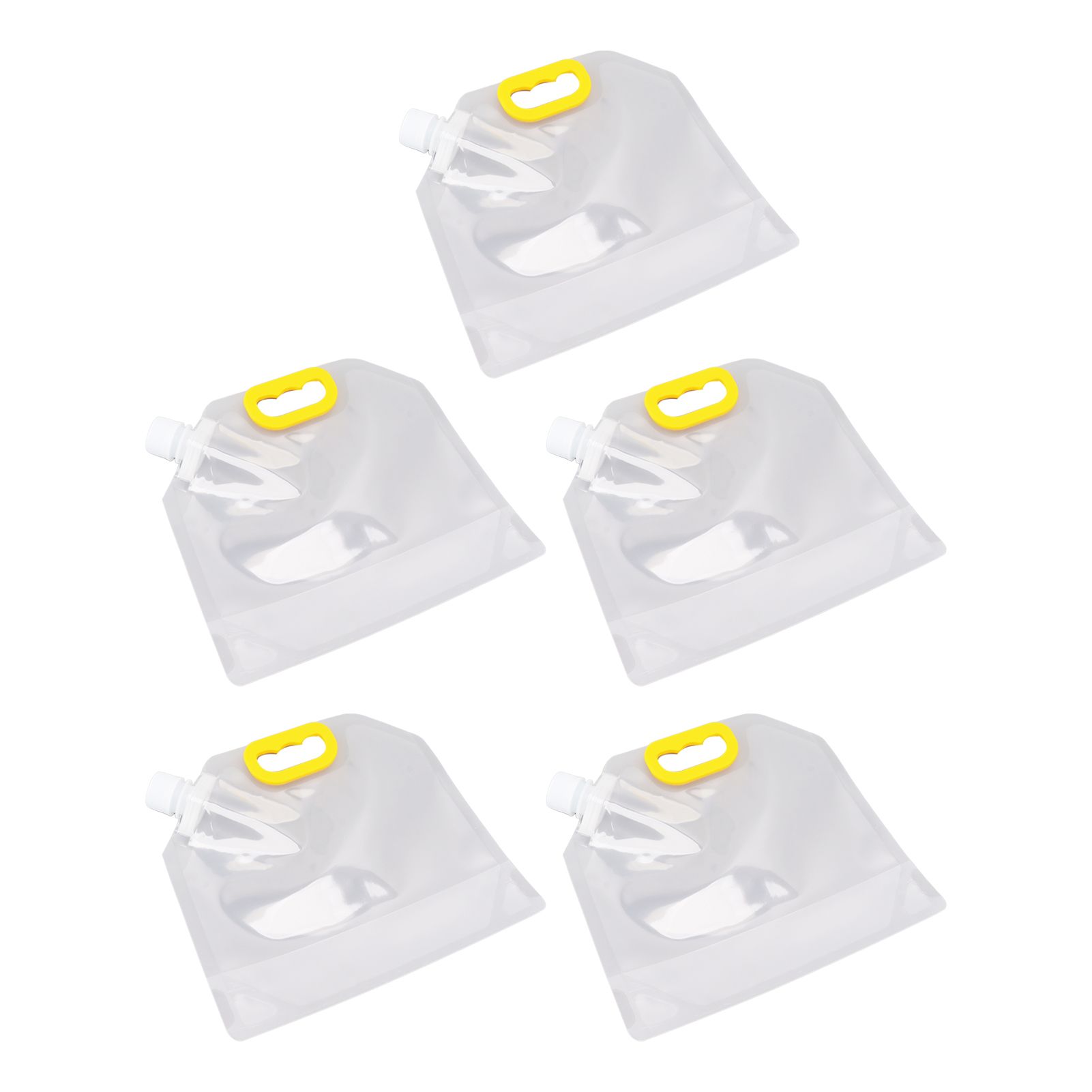 5Pcs Grain Sealed Storage Bag Reusable Transparent Grain Storage Bag for Rice Cereals Flour Nuts 2.5kg - Image 3