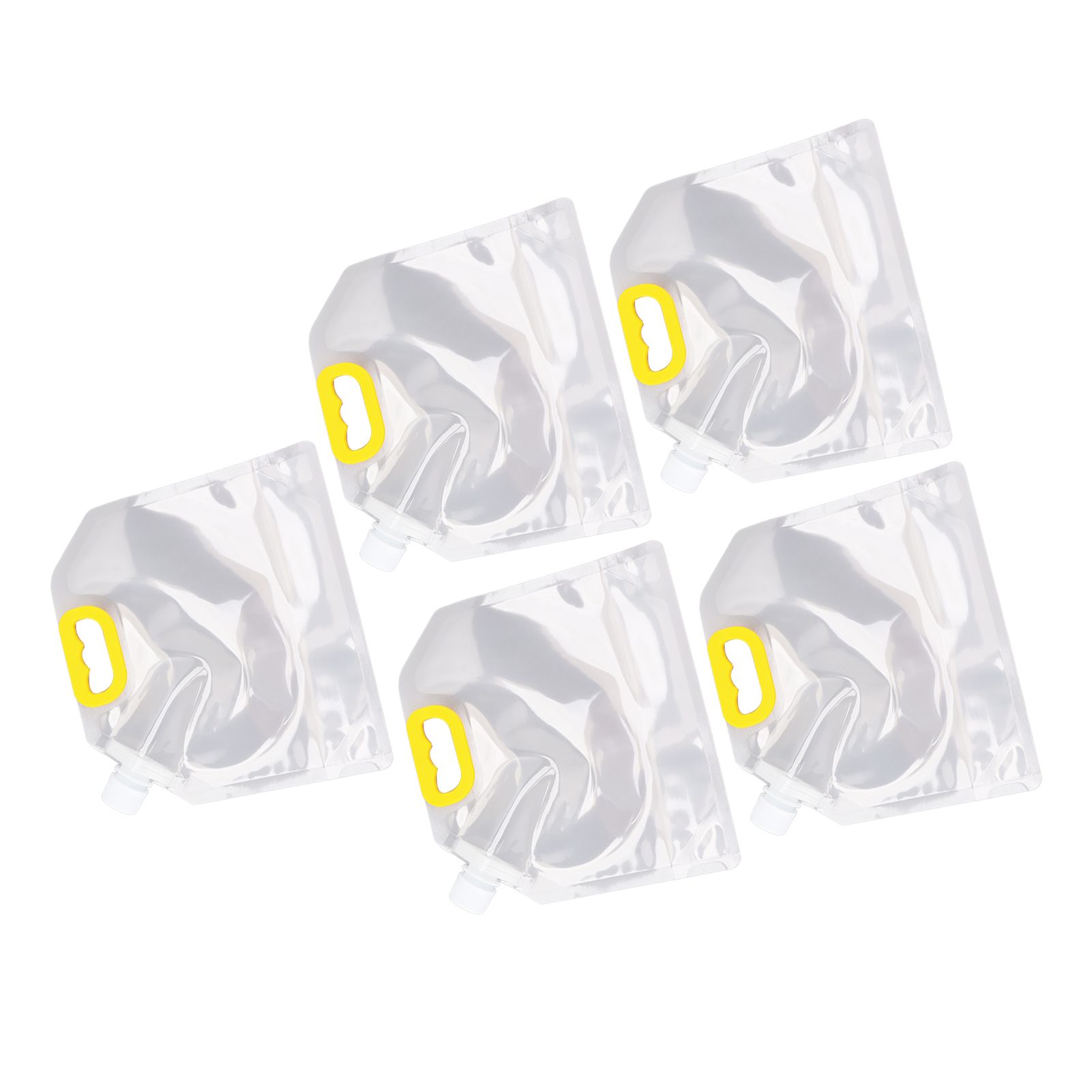5Pcs Grain Sealed Storage Bag Reusable Transparent Grain Storage Bag for Rice Cereals Flour Nuts 2.5kg - Image 5