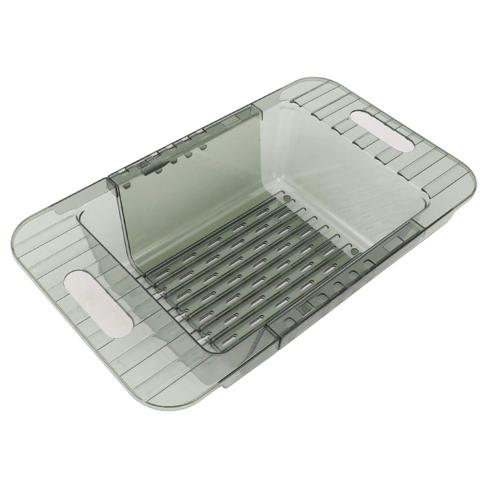 Kitchen Sink Fruit Vegetable Strainer Modern Minimalist PET Kitchen Telescopic Drain Rack Plastic Sink Filter Green - Image 1
