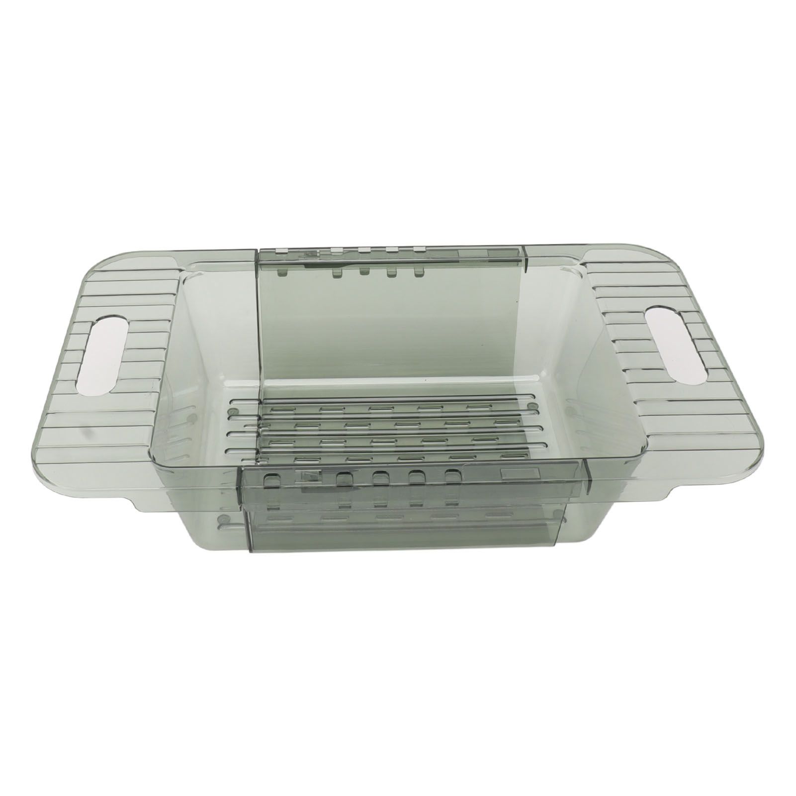 Kitchen Sink Fruit Vegetable Strainer Modern Minimalist PET Kitchen Telescopic Drain Rack Plastic Sink Filter Green - Image 2