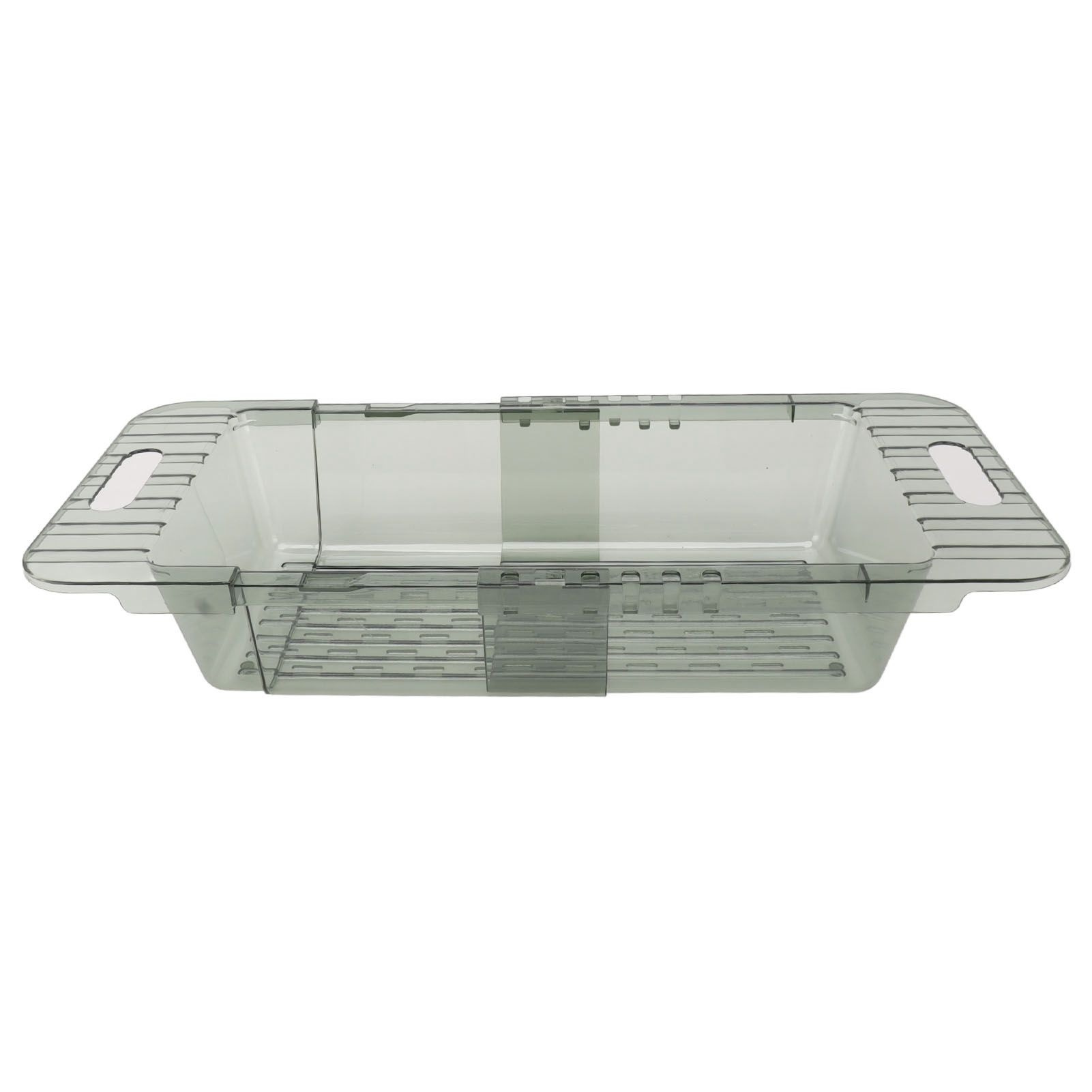 Kitchen Sink Fruit Vegetable Strainer Modern Minimalist PET Kitchen Telescopic Drain Rack Plastic Sink Filter Green - Image 5