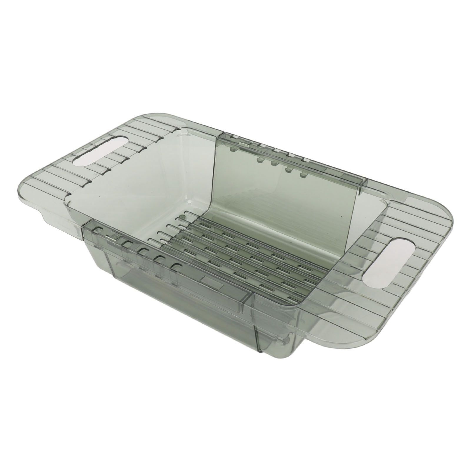Kitchen Sink Fruit Vegetable Strainer Modern Minimalist PET Kitchen Telescopic Drain Rack Plastic Sink Filter Green - Image 6