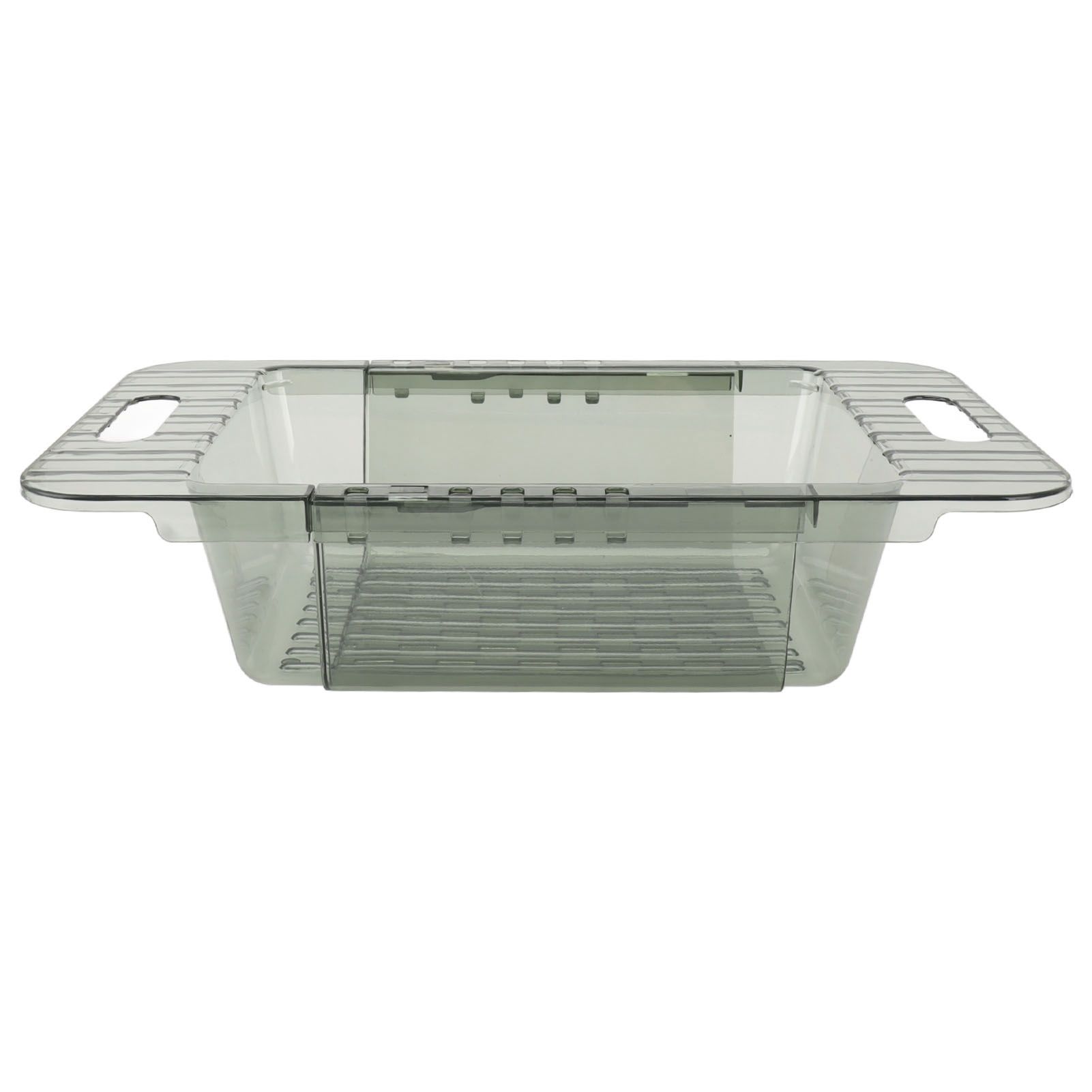 Kitchen Sink Fruit Vegetable Strainer Modern Minimalist PET Kitchen Telescopic Drain Rack Plastic Sink Filter Green - Image 7