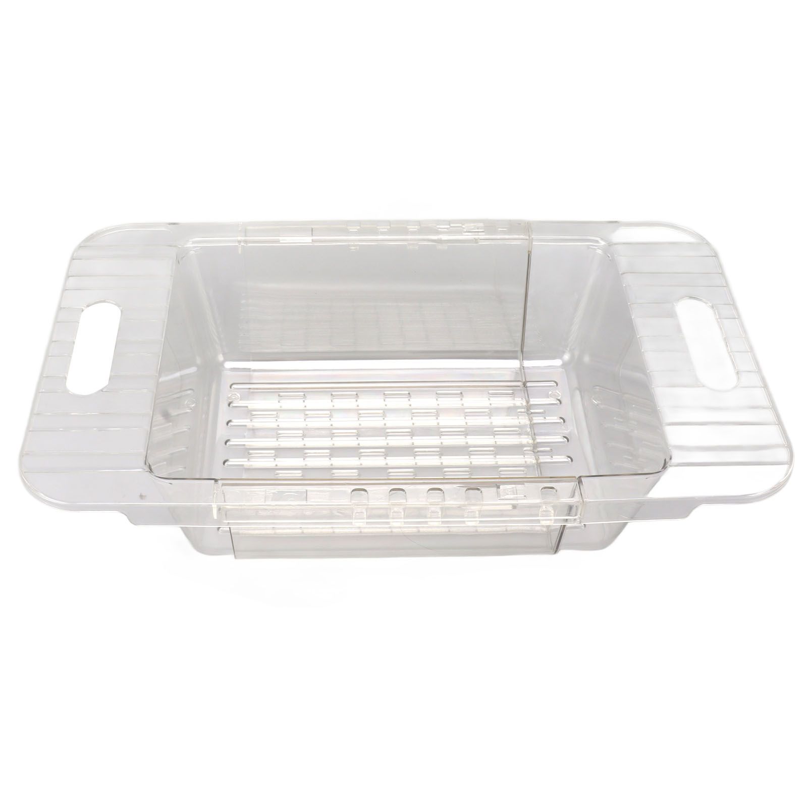 Kitchen Sink Fruit Vegetable Strainer Modern Minimalist PET Kitchen Telescopic Drain Rack Plastic Sink Filter Transparent - Image 5