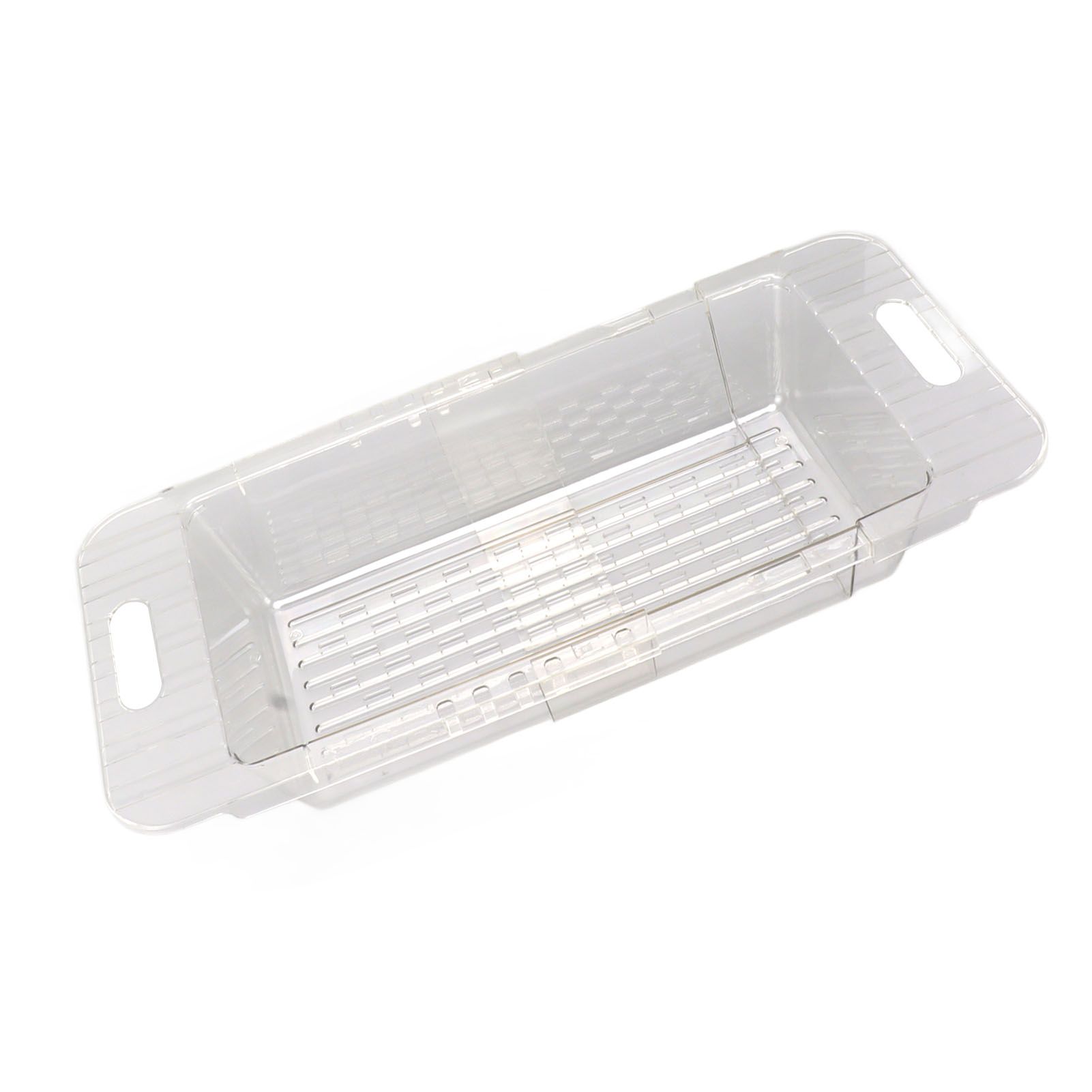 Kitchen Sink Fruit Vegetable Strainer Modern Minimalist PET Kitchen Telescopic Drain Rack Plastic Sink Filter Transparent - Image 6