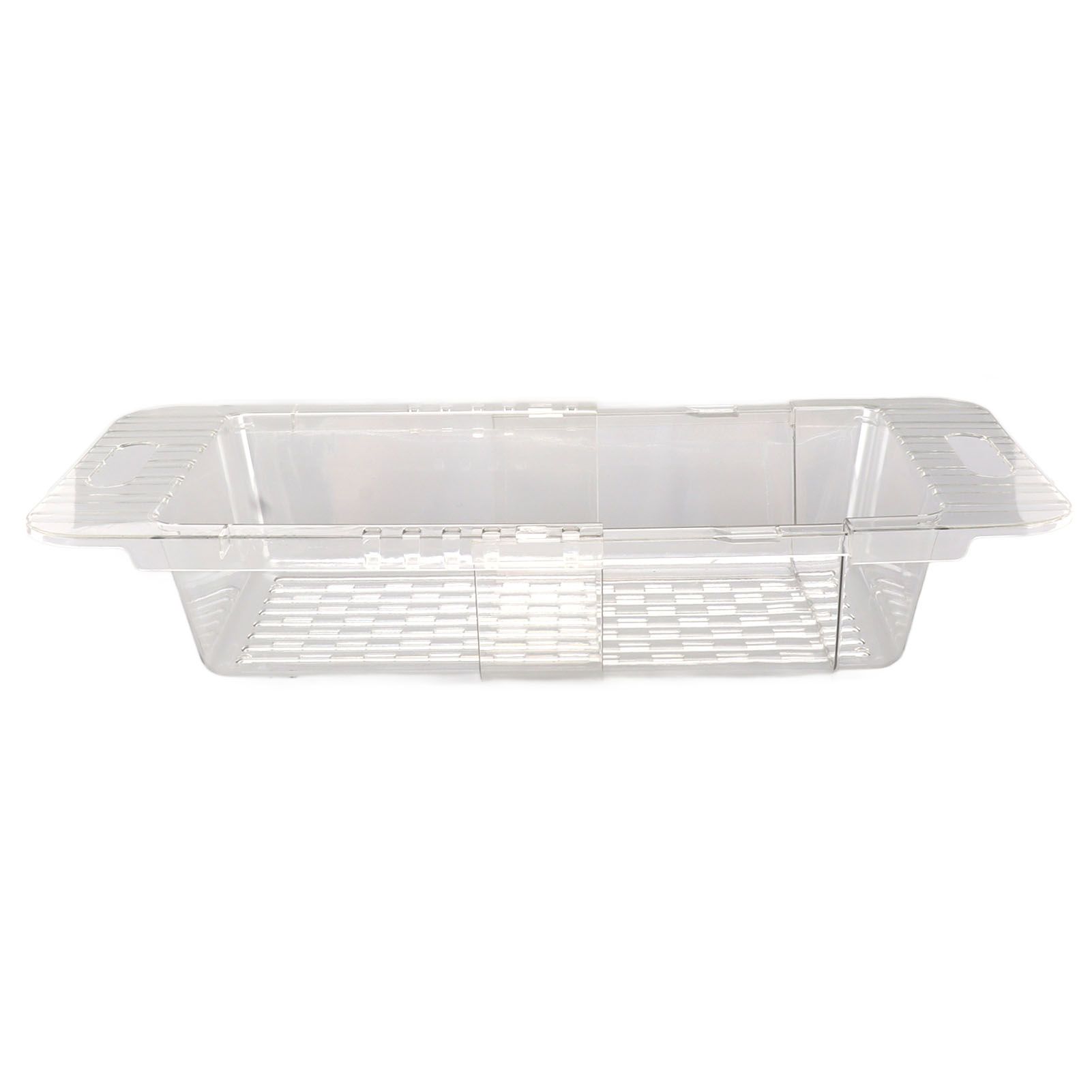 Kitchen Sink Fruit Vegetable Strainer Modern Minimalist PET Kitchen Telescopic Drain Rack Plastic Sink Filter Transparent - Image 7