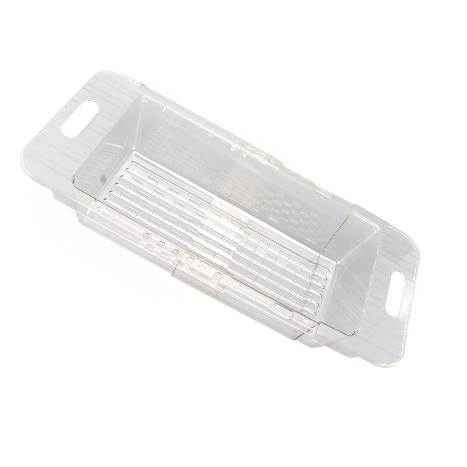 Kitchen Sink Fruit Vegetable Strainer Modern Minimalist PET Kitchen Telescopic Drain Rack Plastic Sink Filter Transparent - Image 8