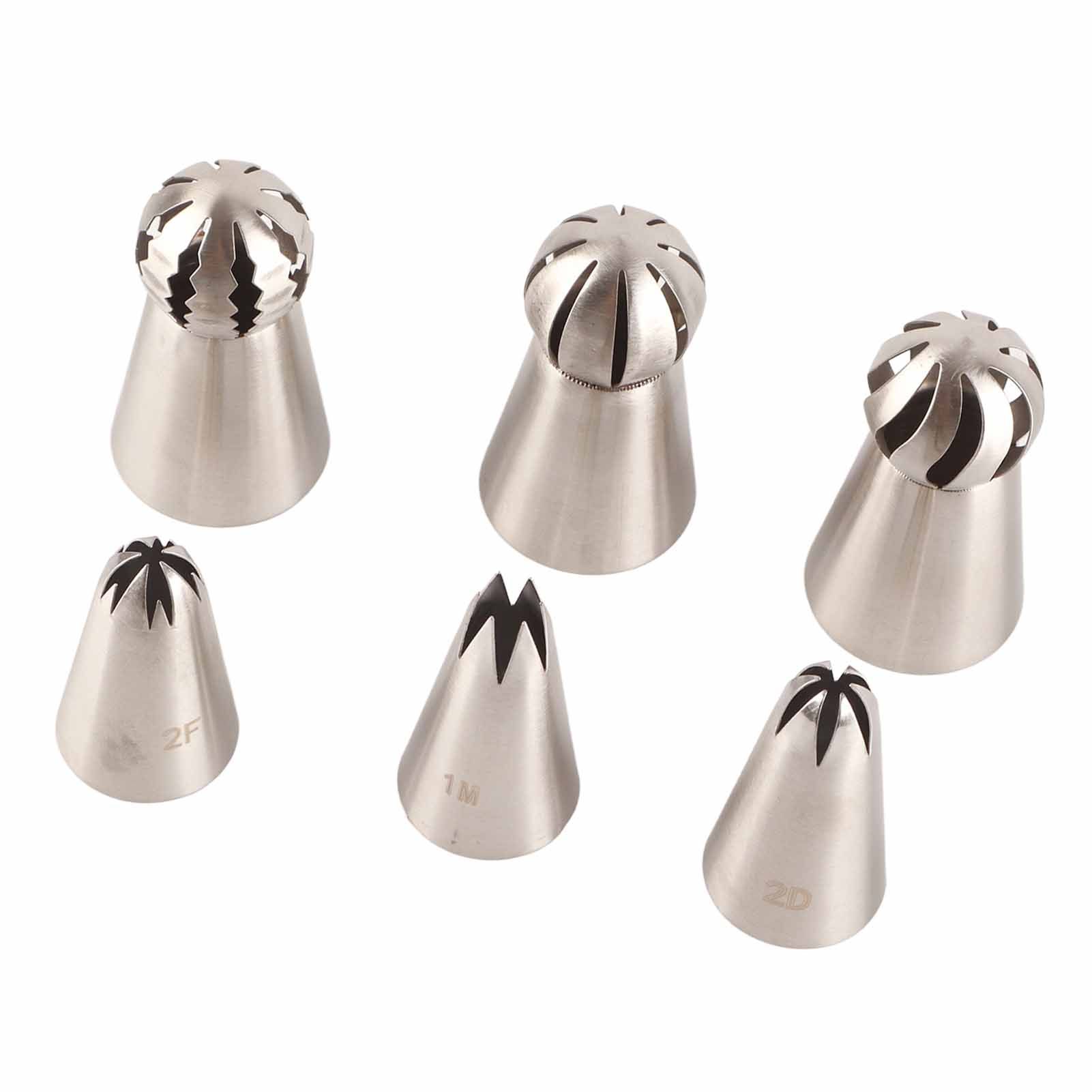 6PCS Baking Tip Stainless Steel Decorating Pastry Piping Nozzle Set for Cake Cupcake - Image 6