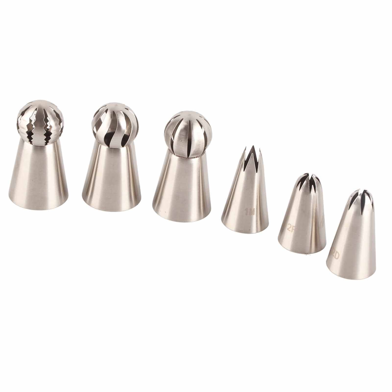 6PCS Baking Tip Stainless Steel Decorating Pastry Piping Nozzle Set for Cake Cupcake - Image 8
