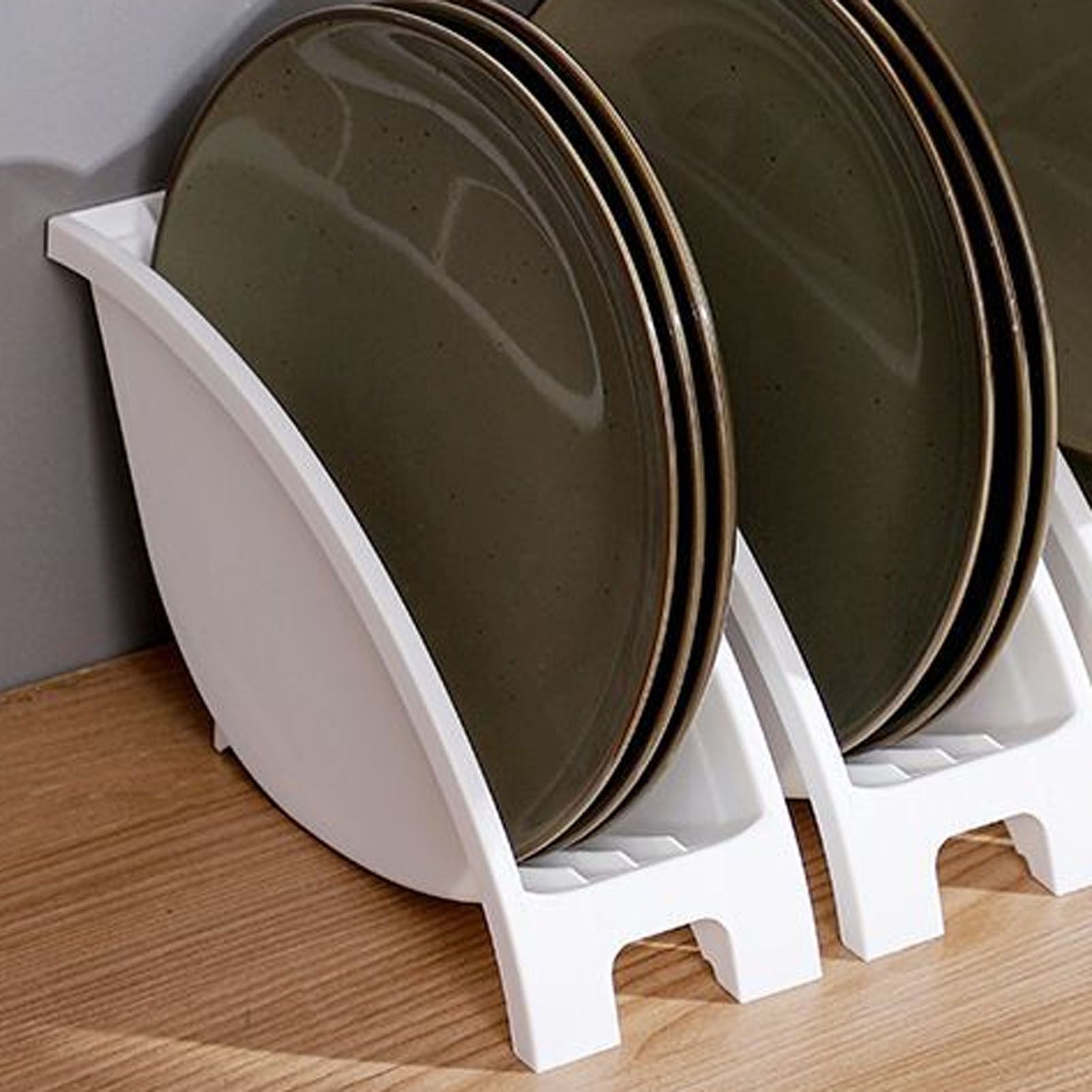 Japanese Kitchen Dish Storage Rack Plastic Dish Drying Rack Kitchen Utensil Storage Small Plate Holder - Image 5