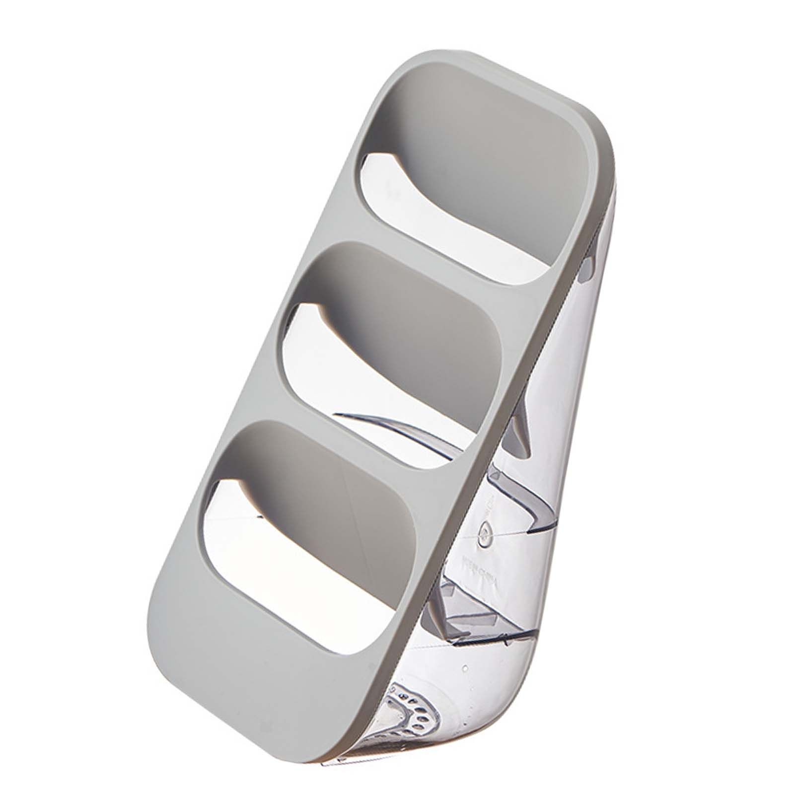 3 Layer Chopsticks Knife Storage Rack Holder Waterproof Knife Storage Drainage Bracket Container Gray - Image 2
