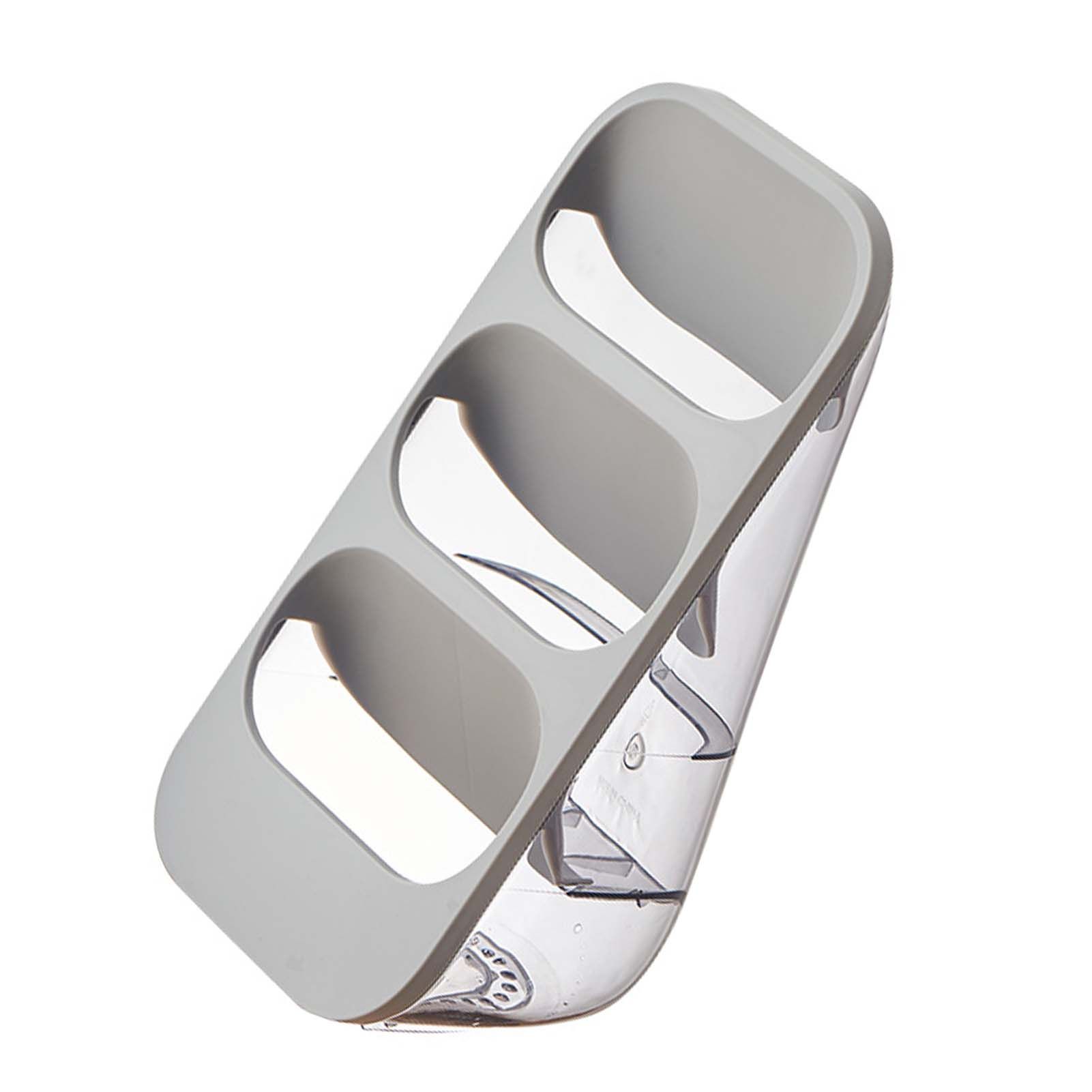 3 Layer Chopsticks Knife Storage Rack Holder Waterproof Knife Storage Drainage Bracket Container Gray - Image 3