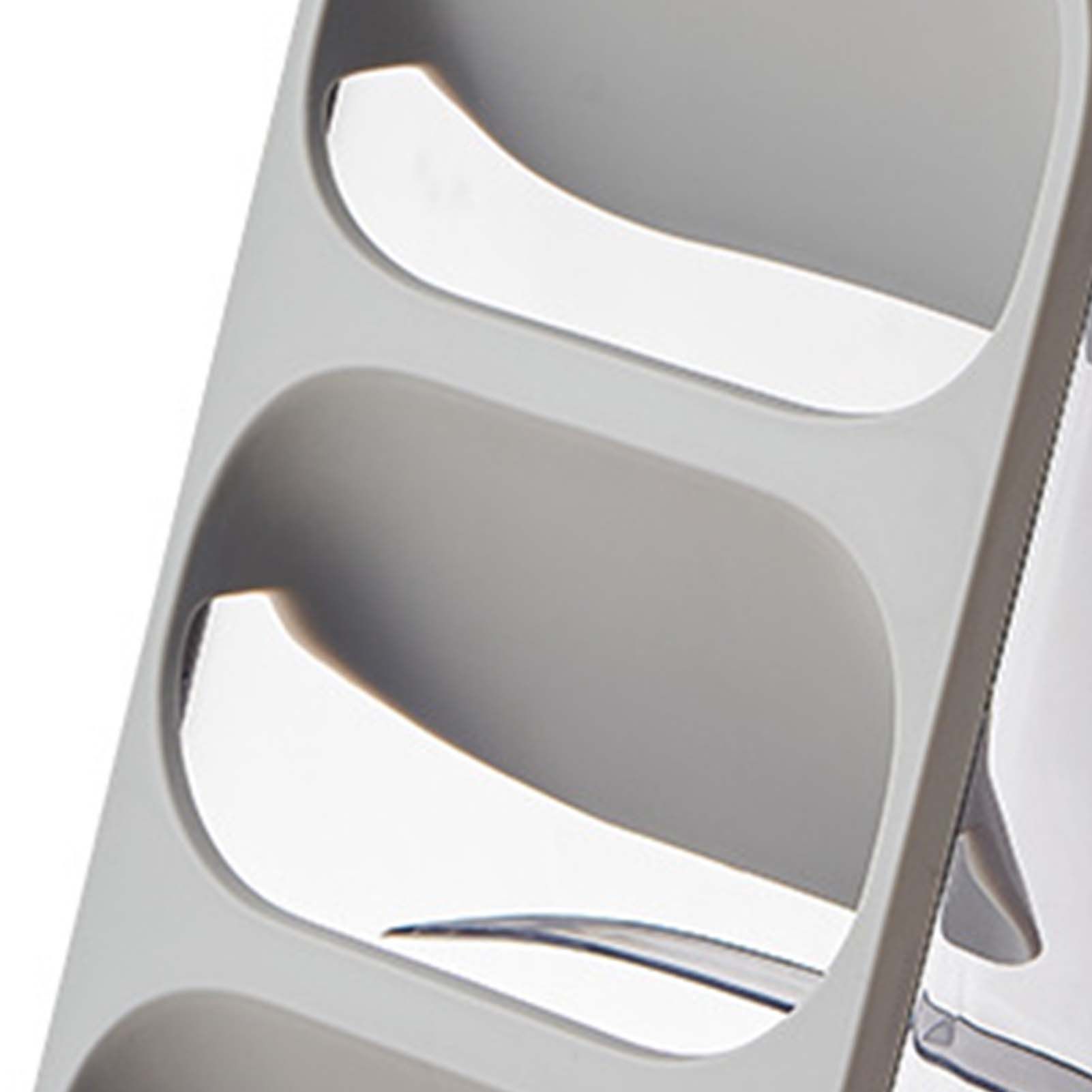 3 Layer Chopsticks Knife Storage Rack Holder Waterproof Knife Storage Drainage Bracket Container Gray - Image 8