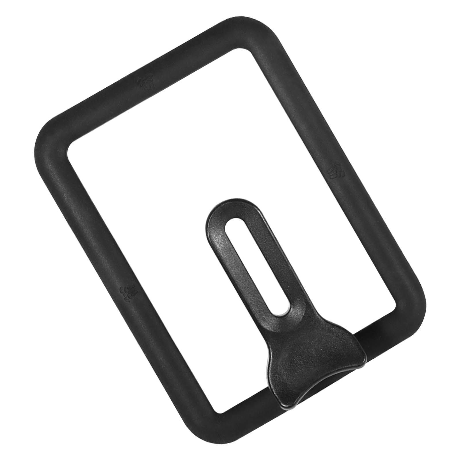 Rectangle Glass Pot Cover Thickened Standable Visible Silicone Rectangle Pan Lid Black 15 X 18cm / 5.9 X 7.1in - Image 2