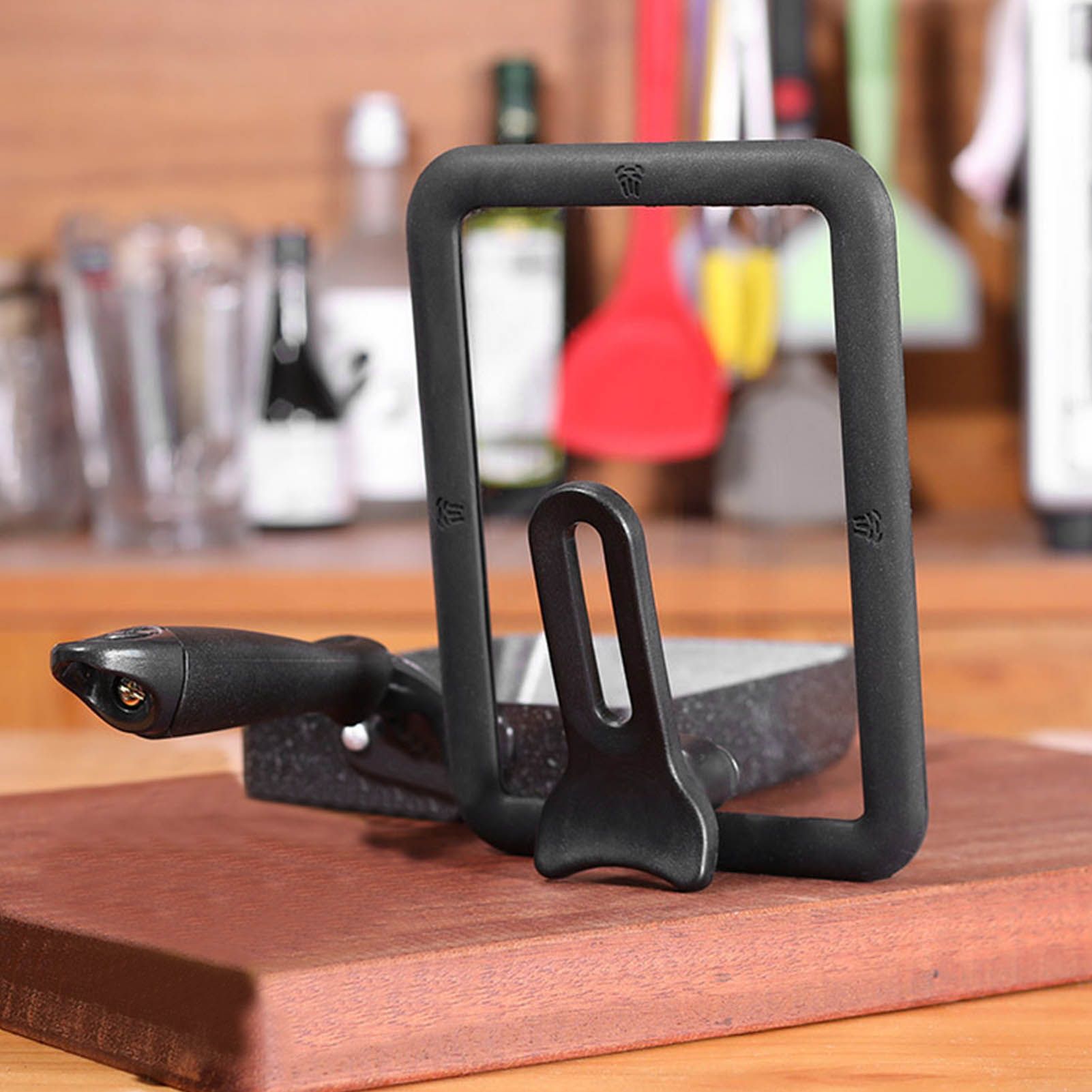 Rectangle Glass Pot Cover Thickened Standable Visible Silicone Rectangle Pan Lid Black 15 X 18cm / 5.9 X 7.1in - Image 5