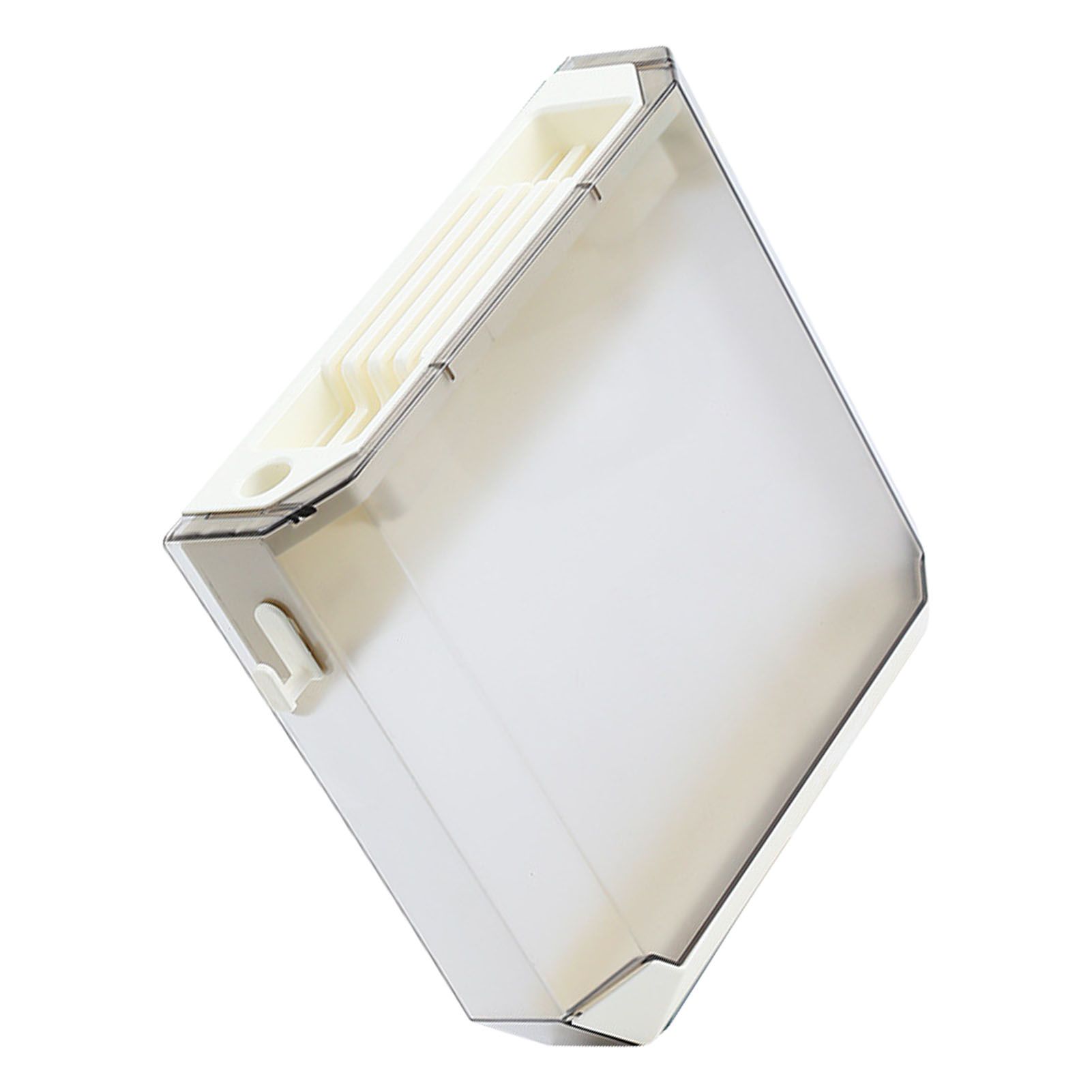 Wall Mounted Knife Holder Ultrathin Plastic Installation Box Storage Rack for Kitchen Gray - Image 2