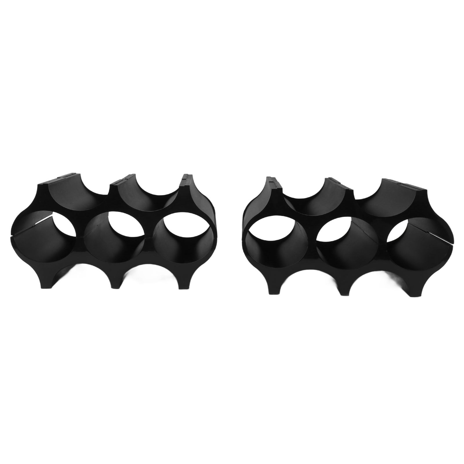 4Pcs Black Red Wine Bottle Rack Holder Simple Looking Decorative Wine Bottle Rack Organizer for Pantry Cabinet - Image 1