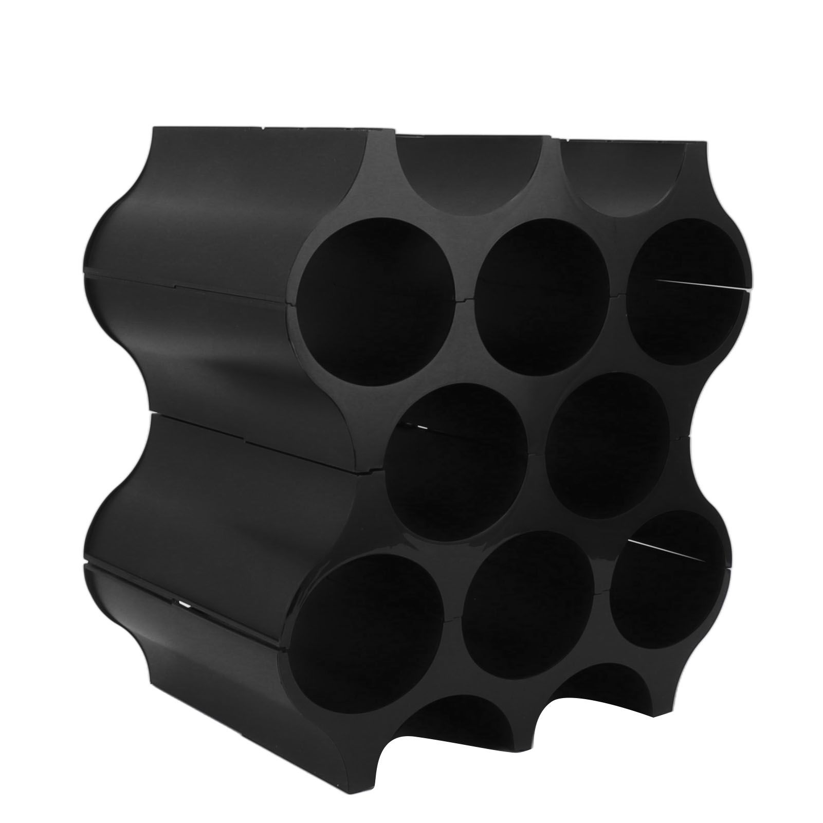 4Pcs Black Red Wine Bottle Rack Holder Simple Looking Decorative Wine Bottle Rack Organizer for Pantry Cabinet - Image 2