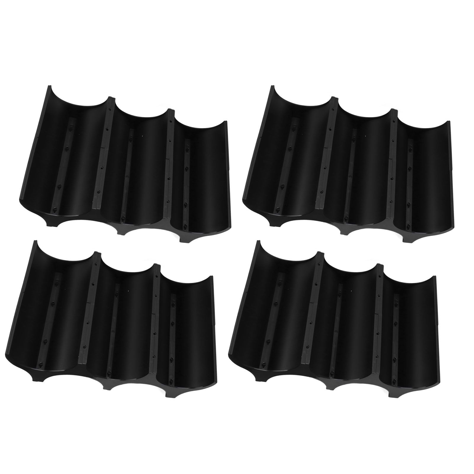 4Pcs Black Red Wine Bottle Rack Holder Simple Looking Decorative Wine Bottle Rack Organizer for Pantry Cabinet - Image 4