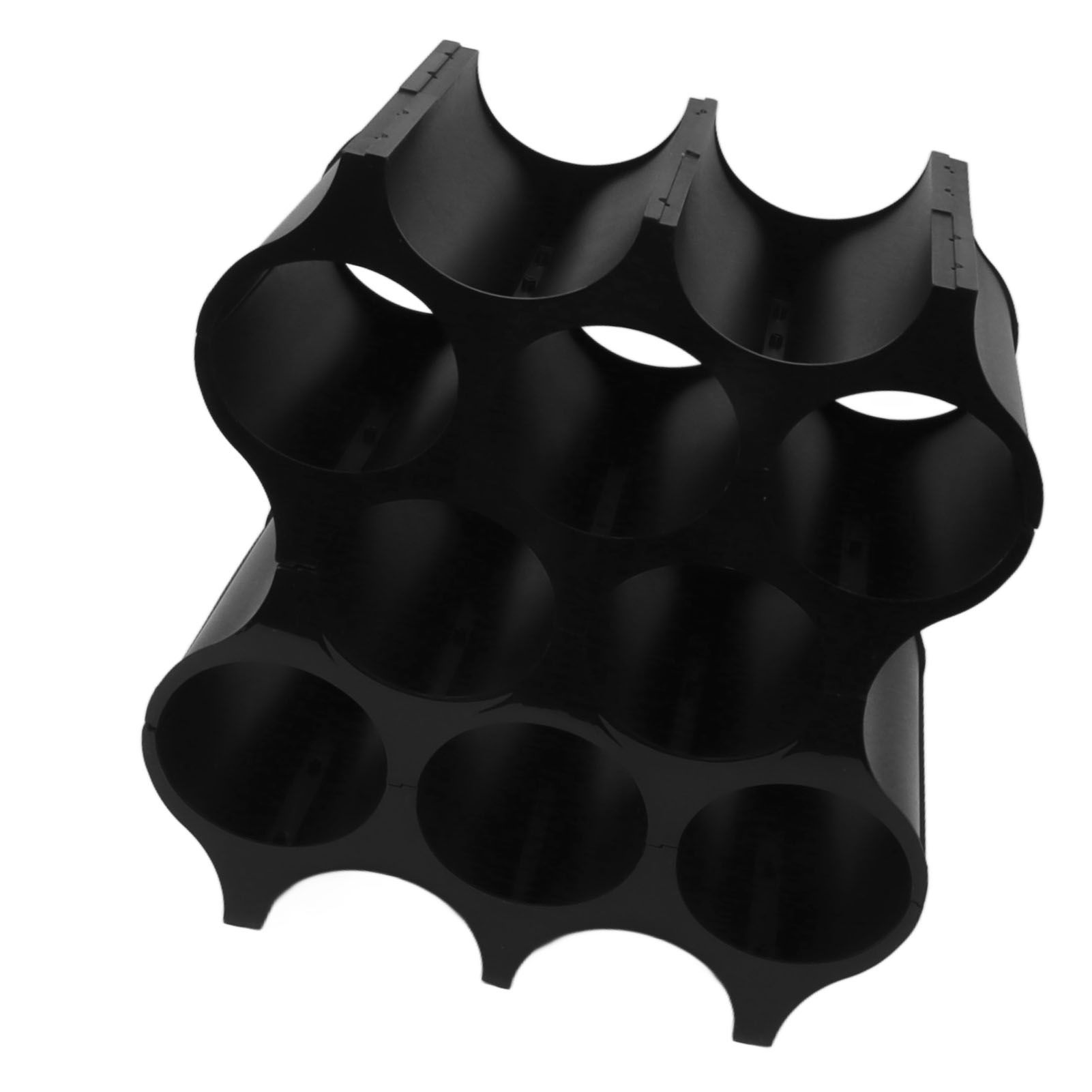 4Pcs Black Red Wine Bottle Rack Holder Simple Looking Decorative Wine Bottle Rack Organizer for Pantry Cabinet - Image 5