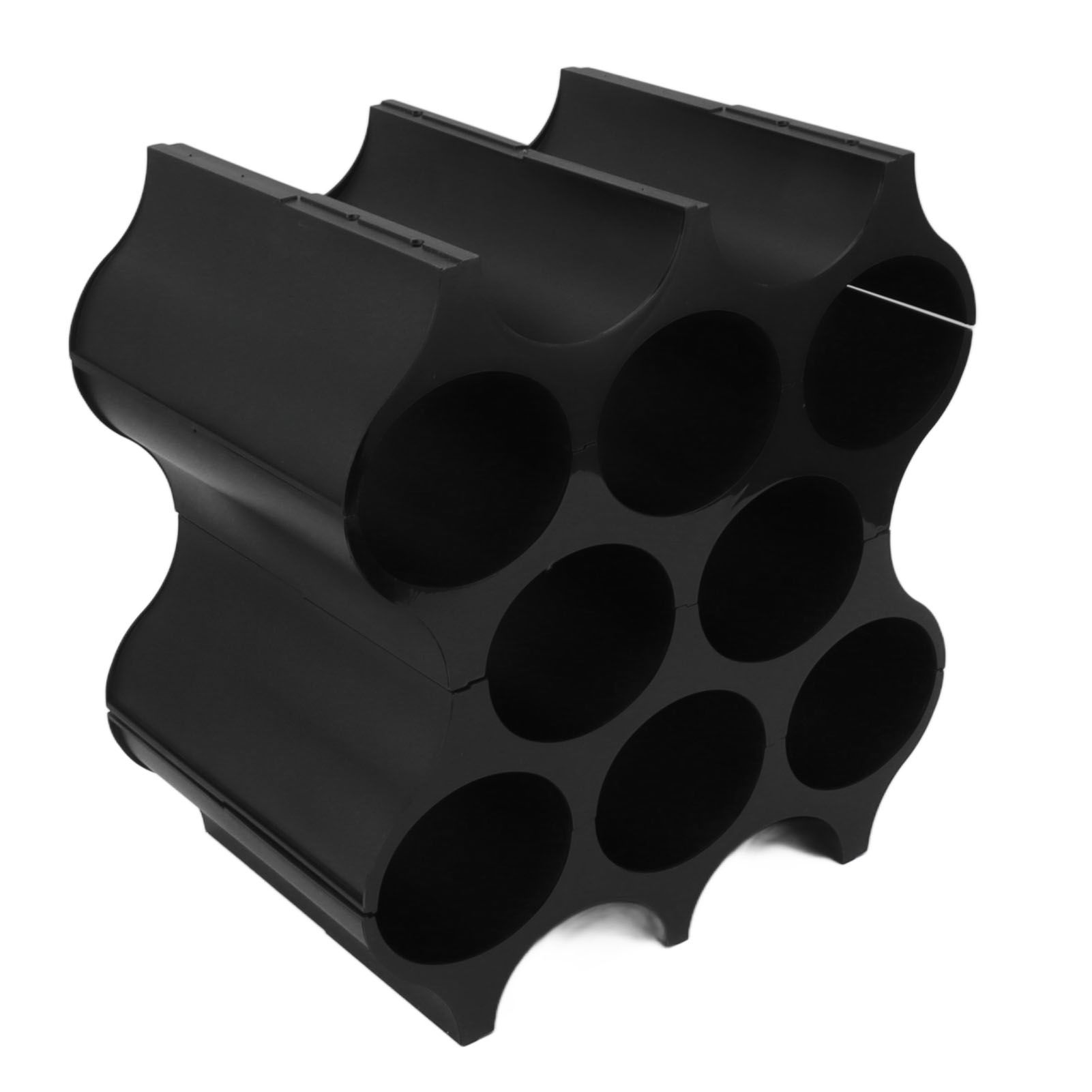 4Pcs Black Red Wine Bottle Rack Holder Simple Looking Decorative Wine Bottle Rack Organizer for Pantry Cabinet - Image 8