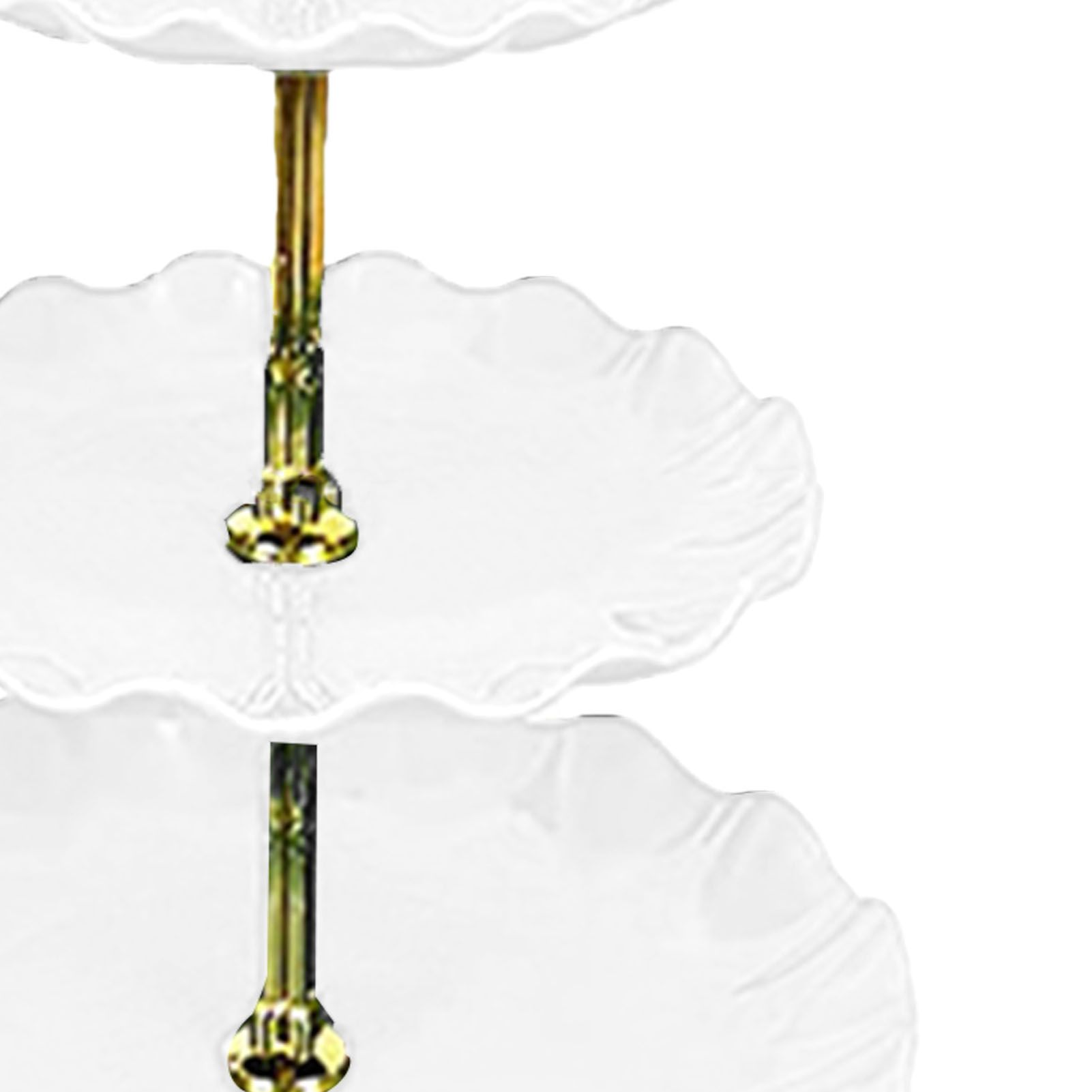 Nordic Style 3 Layer Fruit Plate Tray Plastic 3 Tier Cake Stand Holiday Party Dessert Tray White - Image 8
