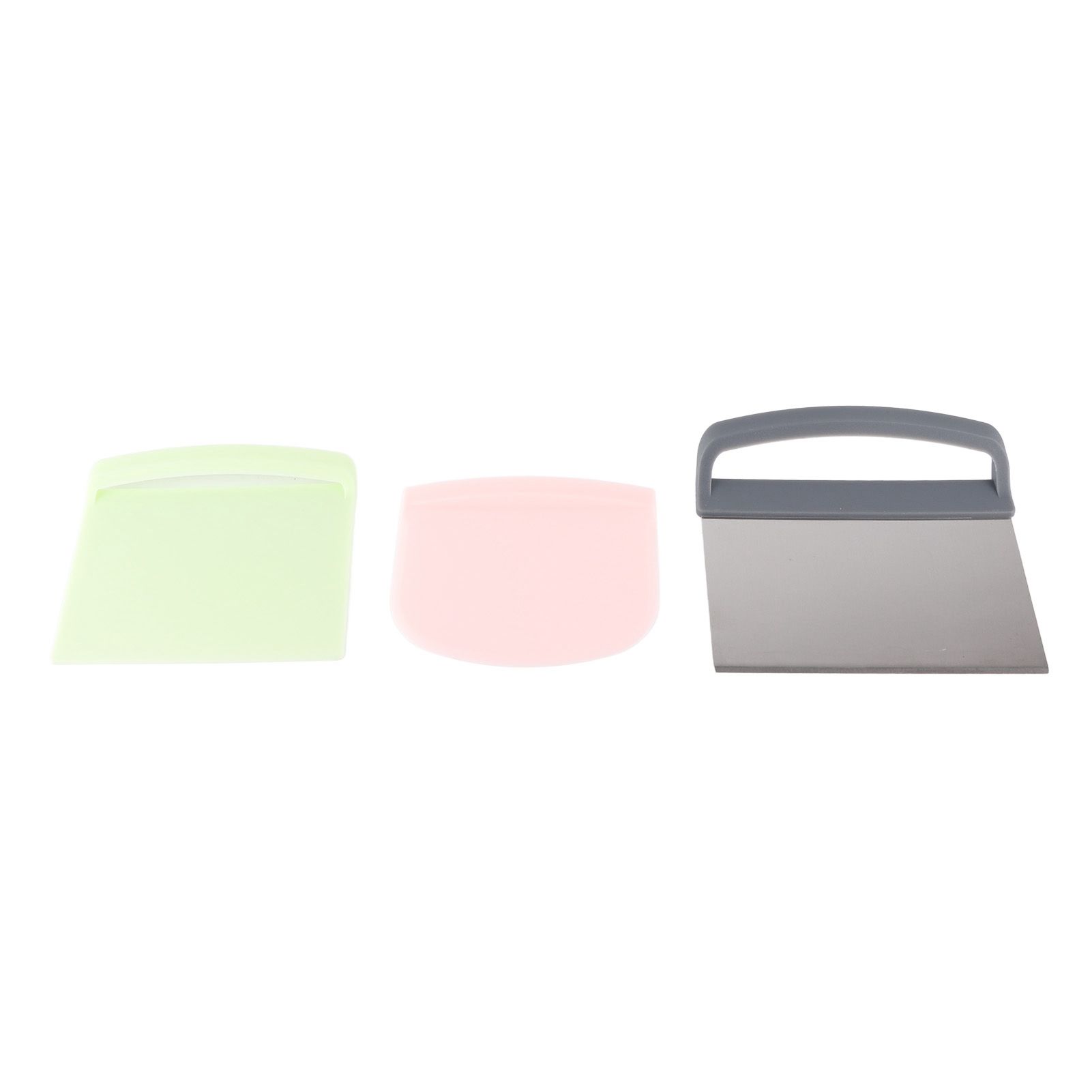 3pcs Dough Scraper Multipurpose Food Grade Safe Dough Cutter for Dough Cake Bread - Image 1