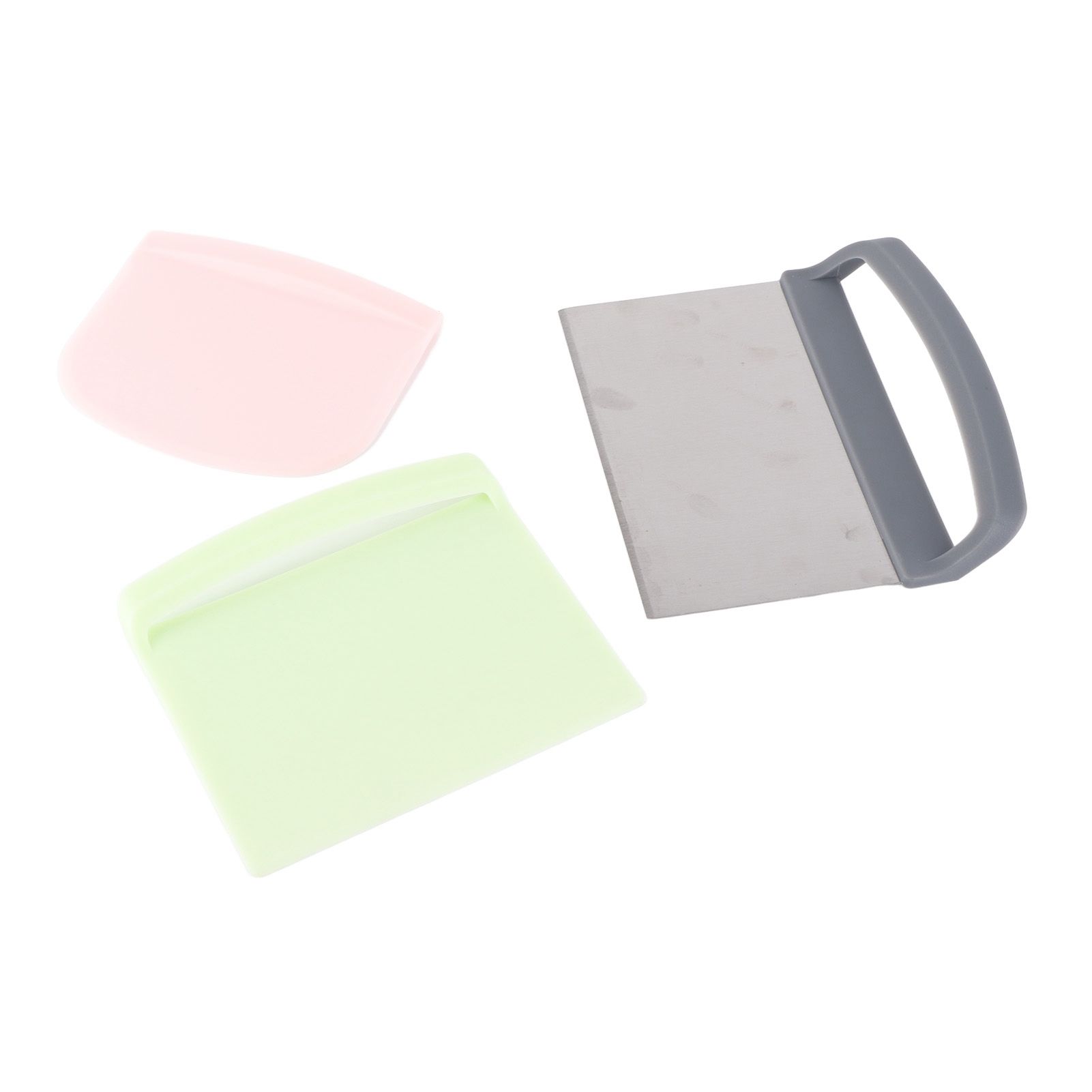 3pcs Dough Scraper Multipurpose Food Grade Safe Dough Cutter for Dough Cake Bread - Image 4