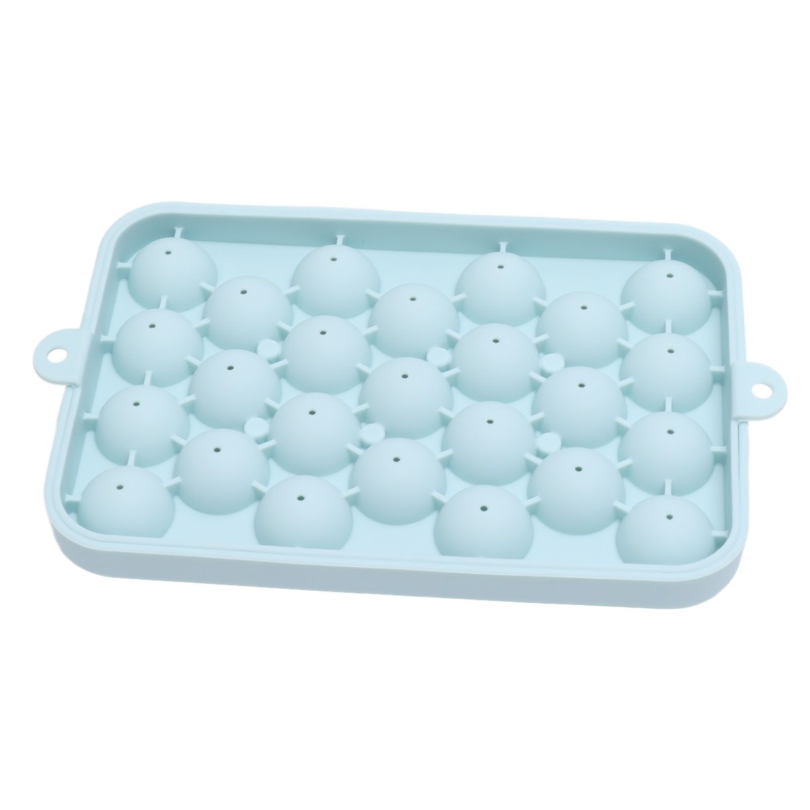 25 Grid Ice Cube Tray Easy Release Silicone Ice Ball Maker Mold Mini Round Ice Sphere Tray with Lid Blue - Image 1