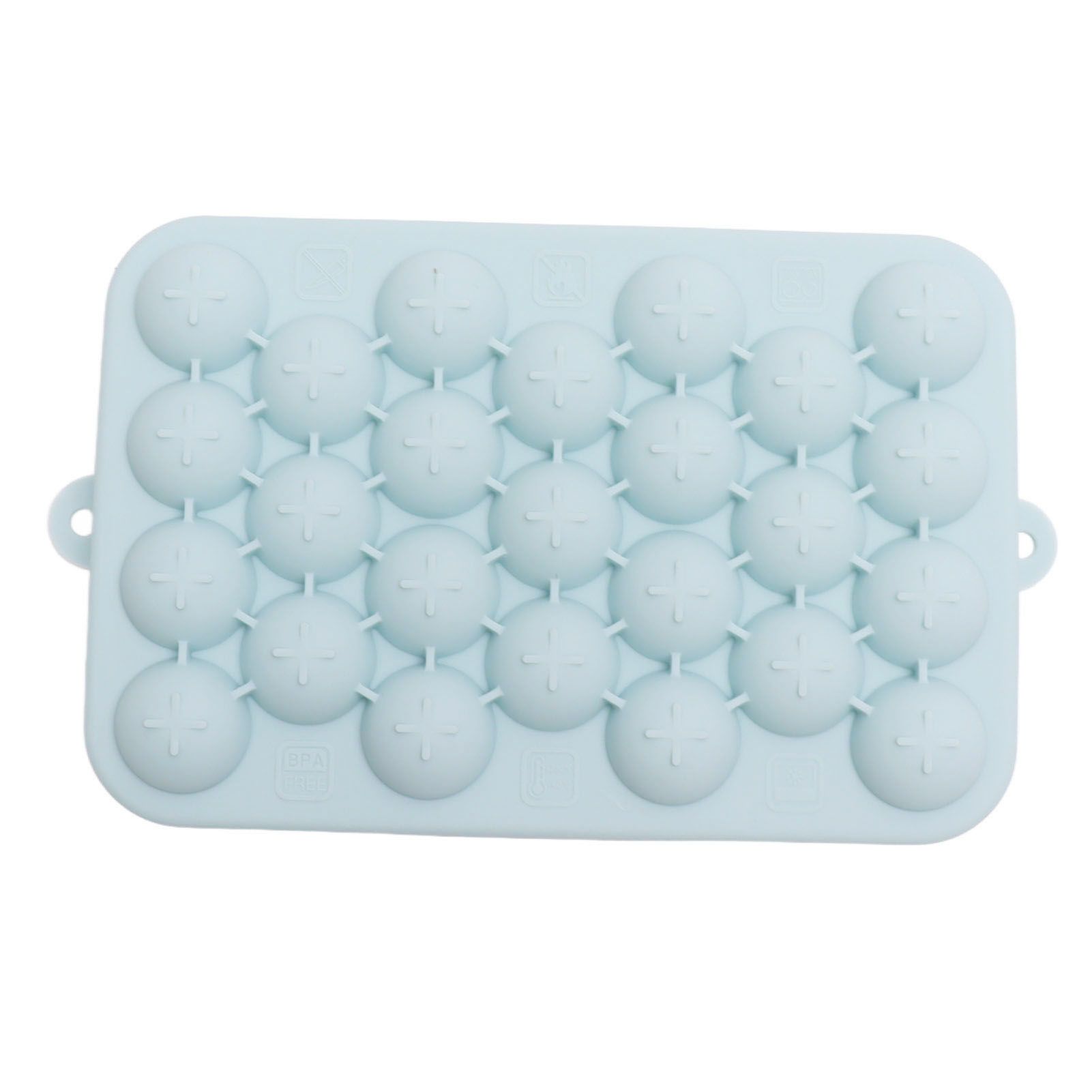 25 Grid Ice Cube Tray Easy Release Silicone Ice Ball Maker Mold Mini Round Ice Sphere Tray with Lid Blue - Image 3