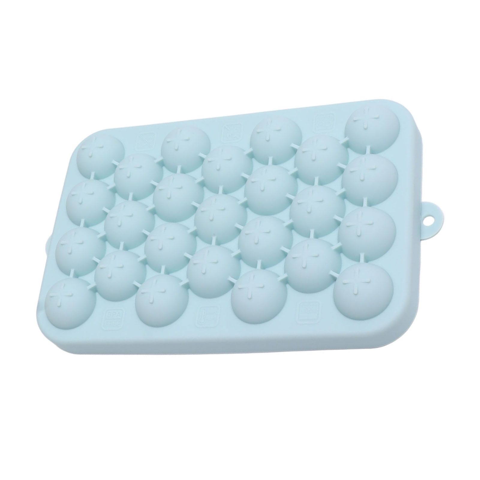 25 Grid Ice Cube Tray Easy Release Silicone Ice Ball Maker Mold Mini Round Ice Sphere Tray with Lid Blue - Image 7