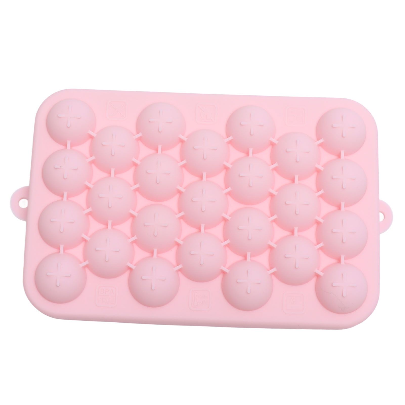 25 Grid Ice Cube Tray Easy Release Silicone Ice Ball Maker Mold Mini Round Ice Sphere Tray with Lid Pink - Image 6