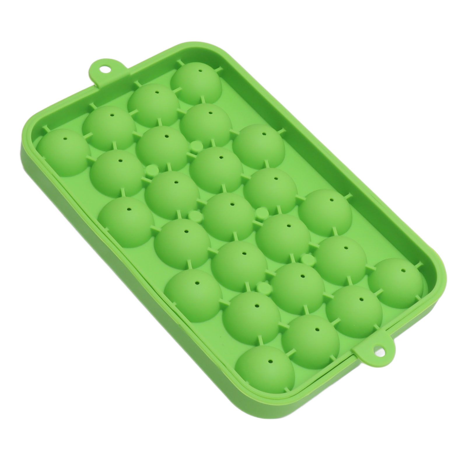 25 Grid Ice Cube Tray Easy Release Silicone Ice Ball Maker Mold Mini Round Ice Sphere Tray with Lid Green - Image 4