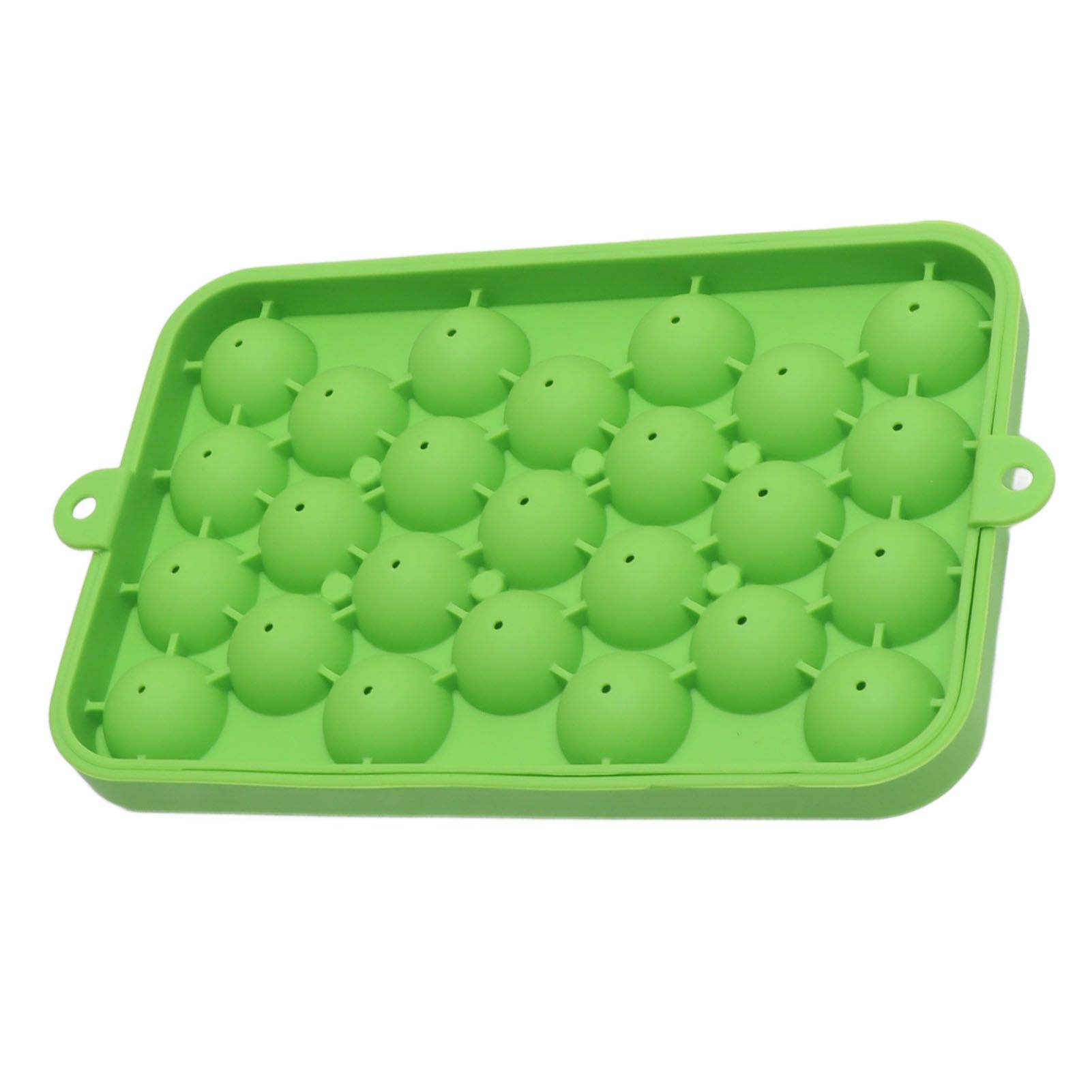 25 Grid Ice Cube Tray Easy Release Silicone Ice Ball Maker Mold Mini Round Ice Sphere Tray with Lid Green - Image 5