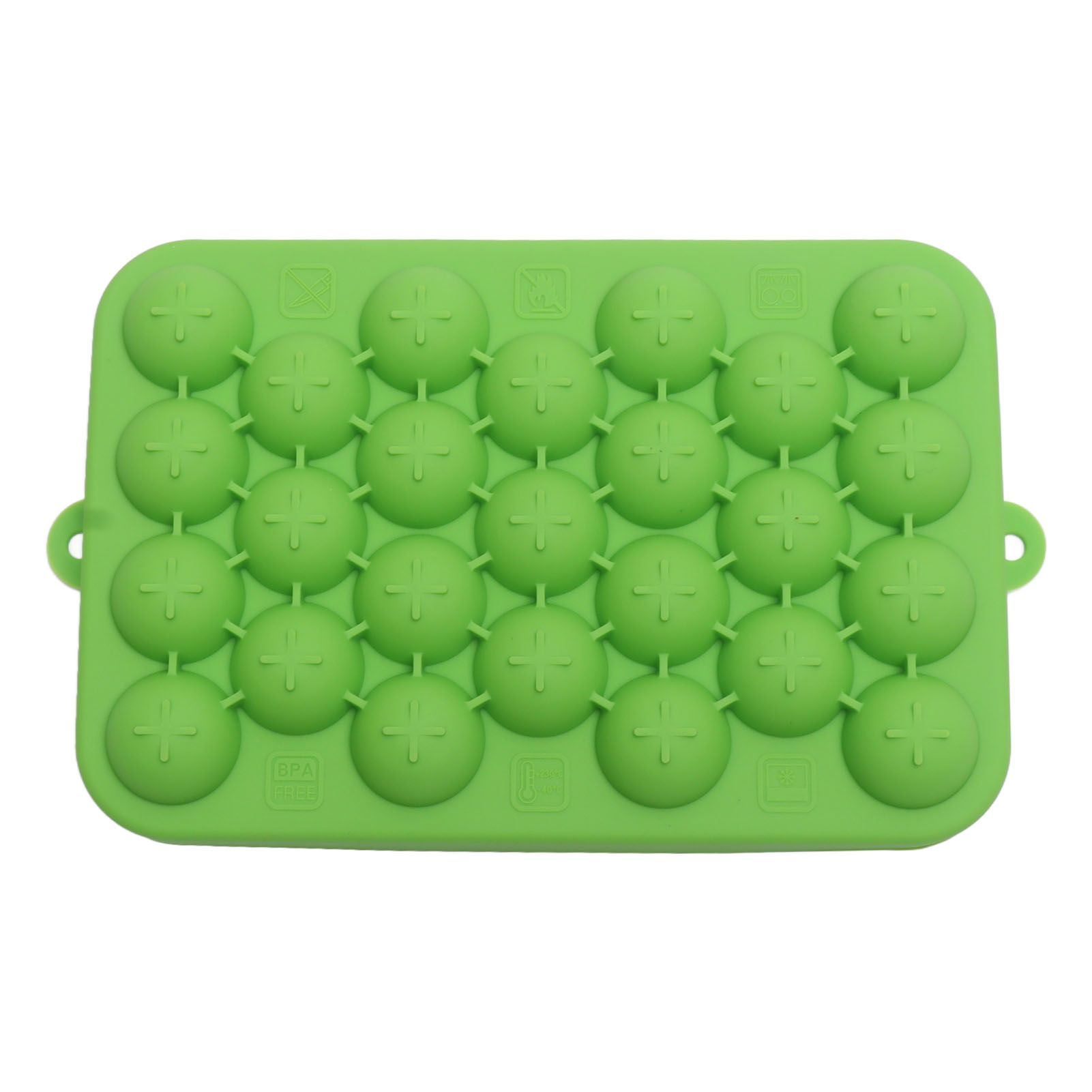 25 Grid Ice Cube Tray Easy Release Silicone Ice Ball Maker Mold Mini Round Ice Sphere Tray with Lid Green - Image 6