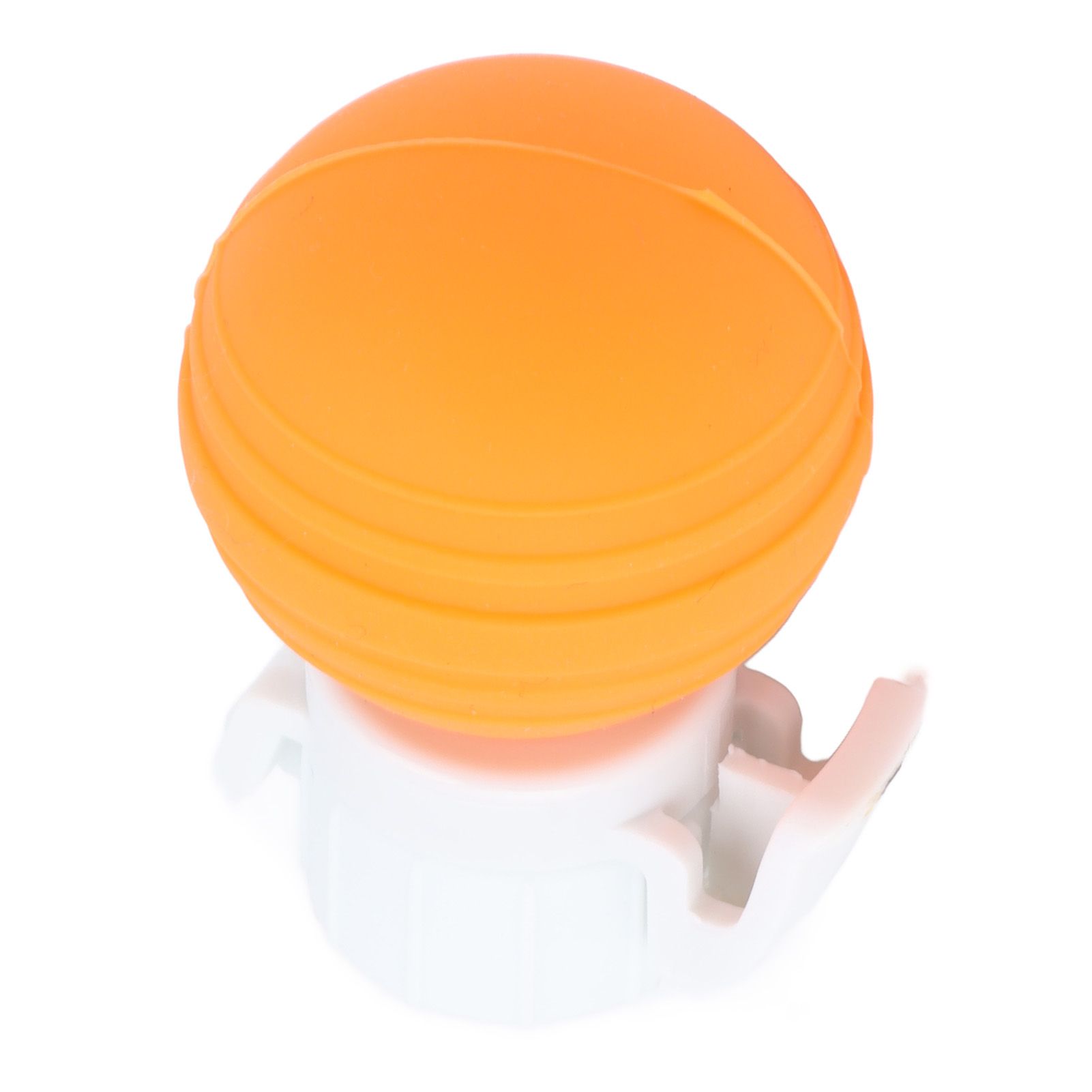 Soda Bottle Lid Silicone Leak Proof Carbonated Drink Air Pump Lid Fizz Keeper Pump Cap Saver Stopper Lids Orange - Image 2