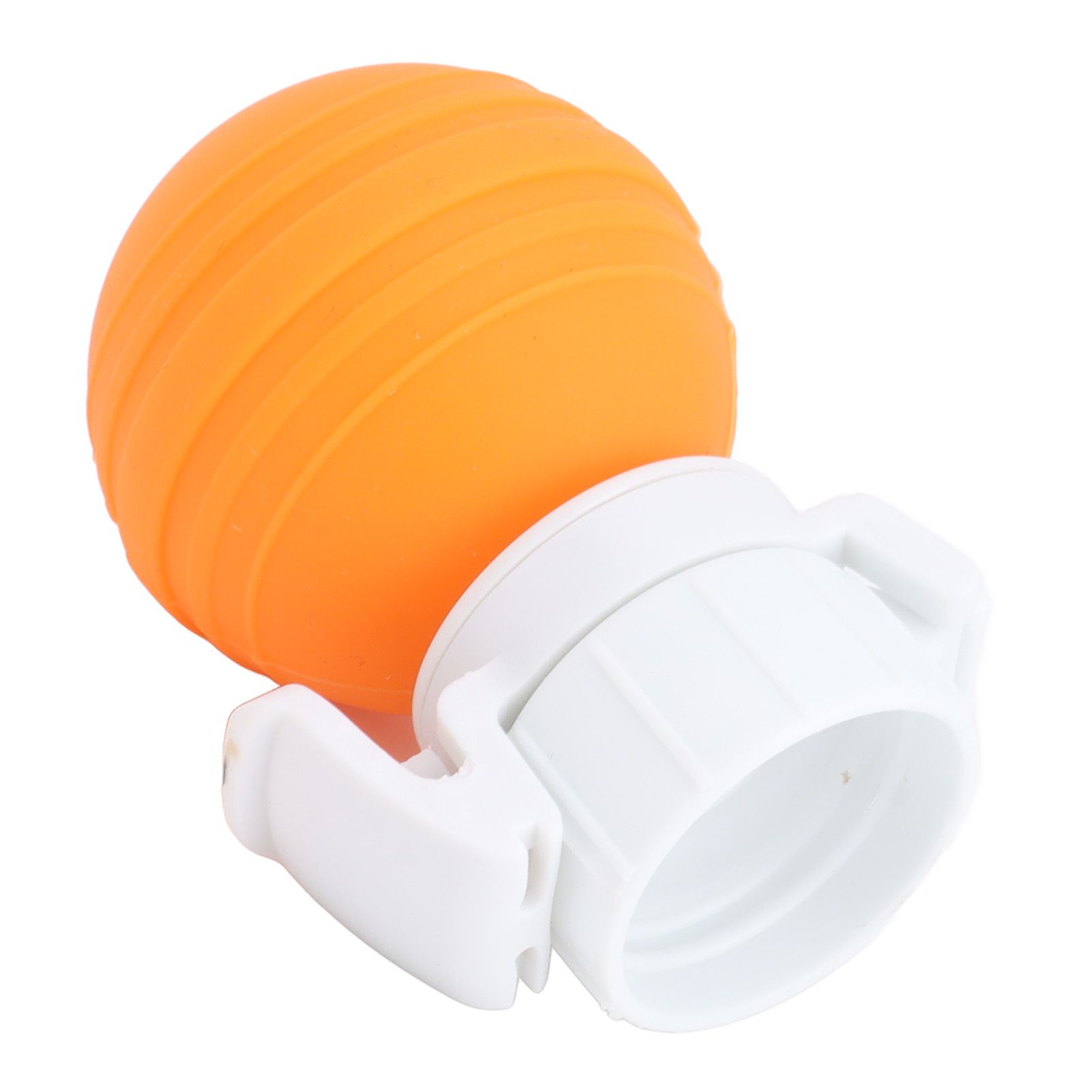 Soda Bottle Lid Silicone Leak Proof Carbonated Drink Air Pump Lid Fizz Keeper Pump Cap Saver Stopper Lids Orange - Image 3