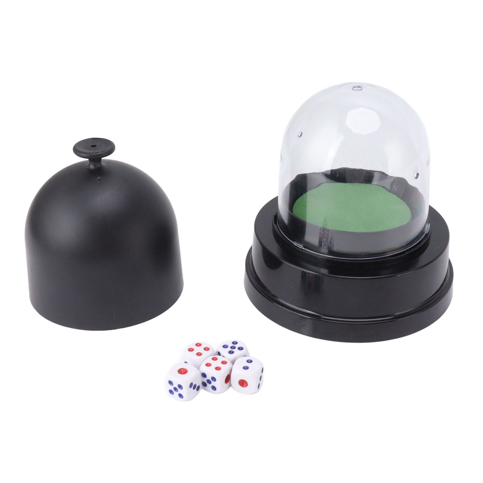 Automatic Dice Roller Cup Battery Powered Pub Bar Party Game Play with 5 Dices for Party Gathering - Image 1
