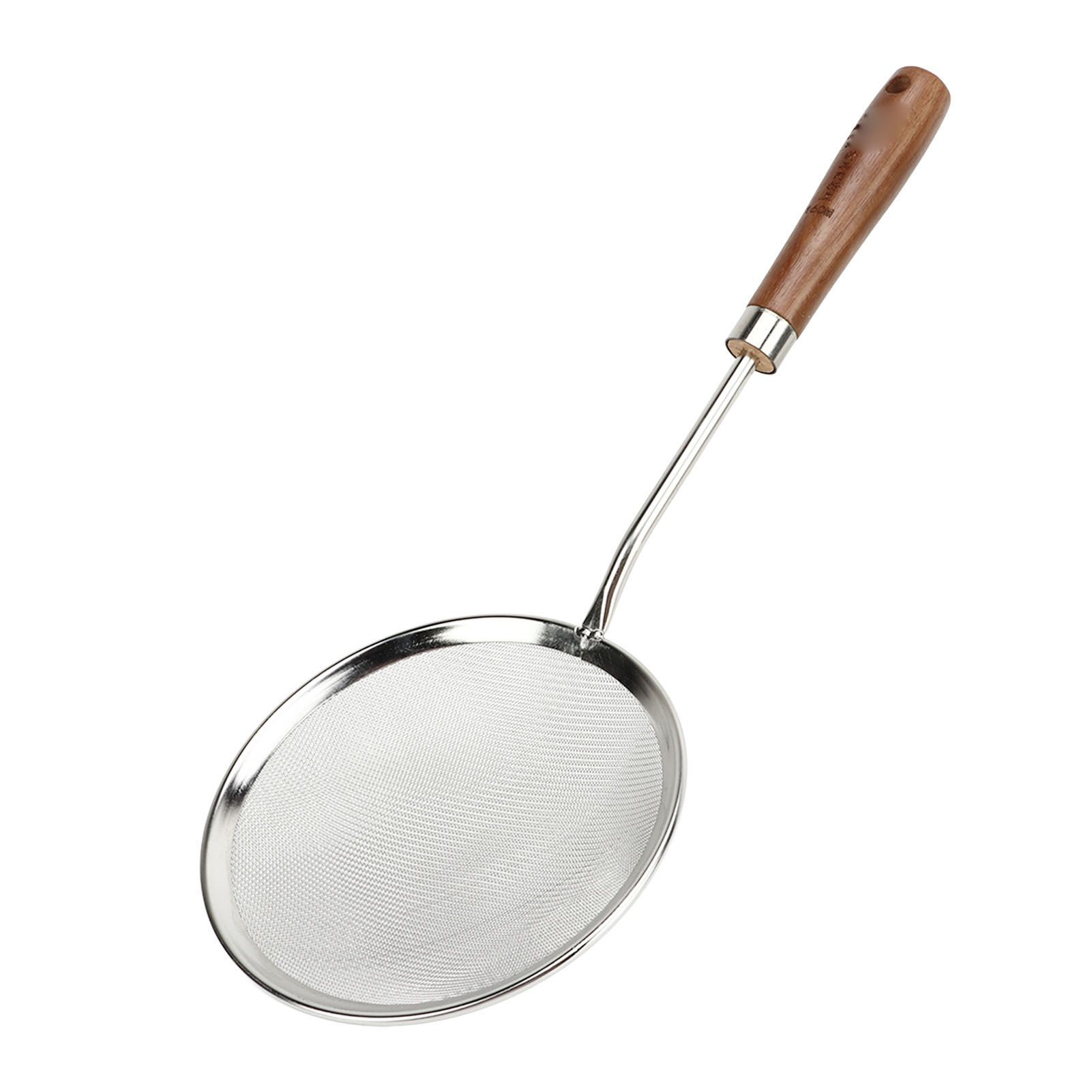 Oil Colander Efficiency Filtration Easy To Use Fine Mesh Food Strainer Spoon for Grease Gravy Foam S - Image 4