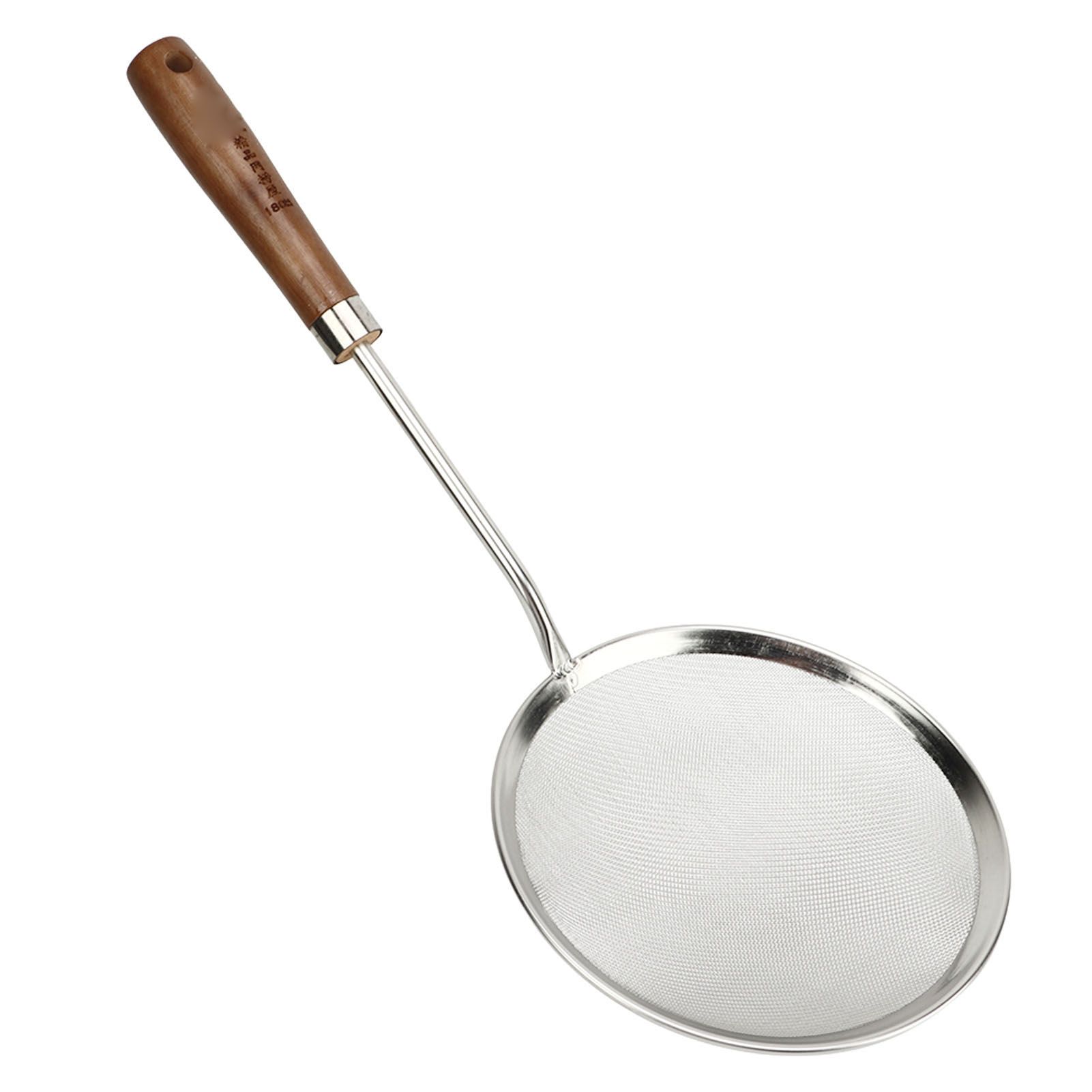 Oil Colander Efficiency Filtration Easy To Use Fine Mesh Food Strainer Spoon for Grease Gravy Foam L - Image 1