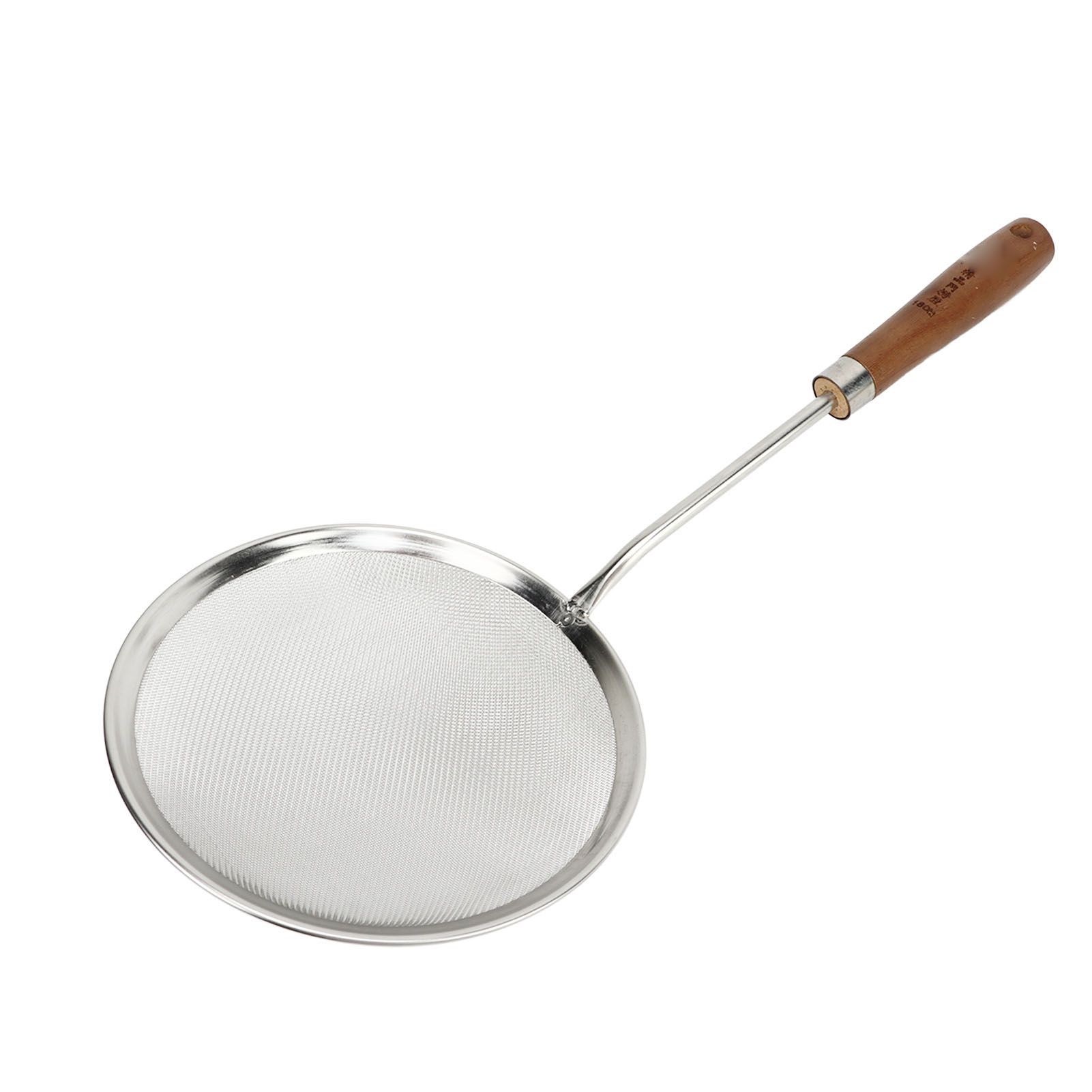 Oil Colander Efficiency Filtration Easy To Use Fine Mesh Food Strainer Spoon for Grease Gravy Foam L - Image 8