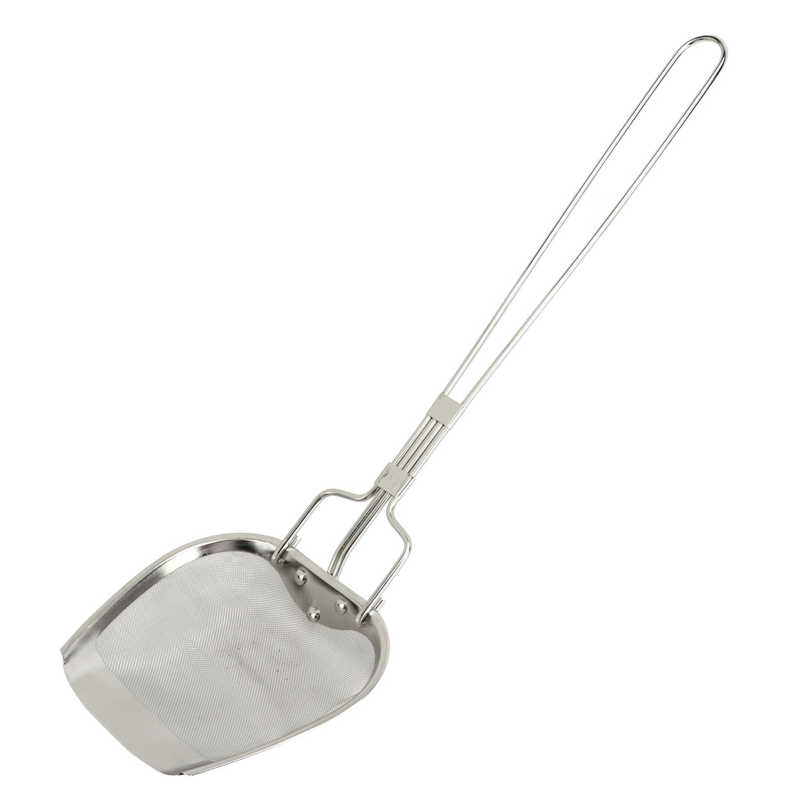 Fine Mesh Strainer 0.02in 304 Stainless Steel Firm Stable Handle Smoothing Skimmer Spoon for Kitchen Cooking - Image 3