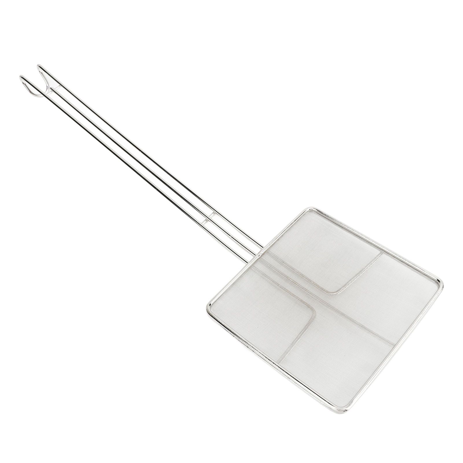 Stainless Steel Square Strainer Skimmer Ladle for Cooking Frying Kitchen Gadgets Mesh Strainer Pasta Strainer Spoon Fine Mesh - Image 1