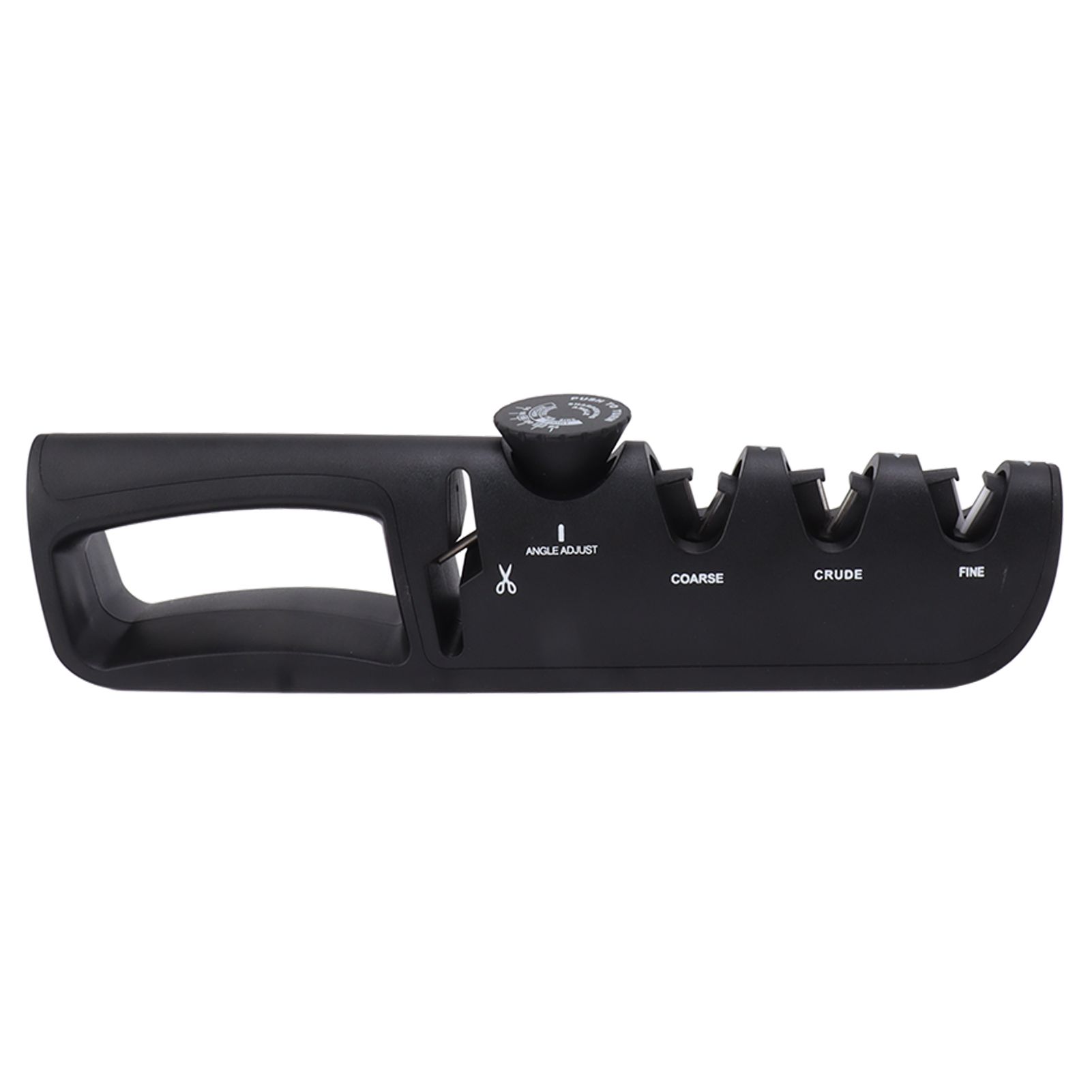 Adjustable Knife Sharpener 4 in 1 Black Sharp Adjustable Kitchen Knife Sharpener for Home Restaurant - Image 1