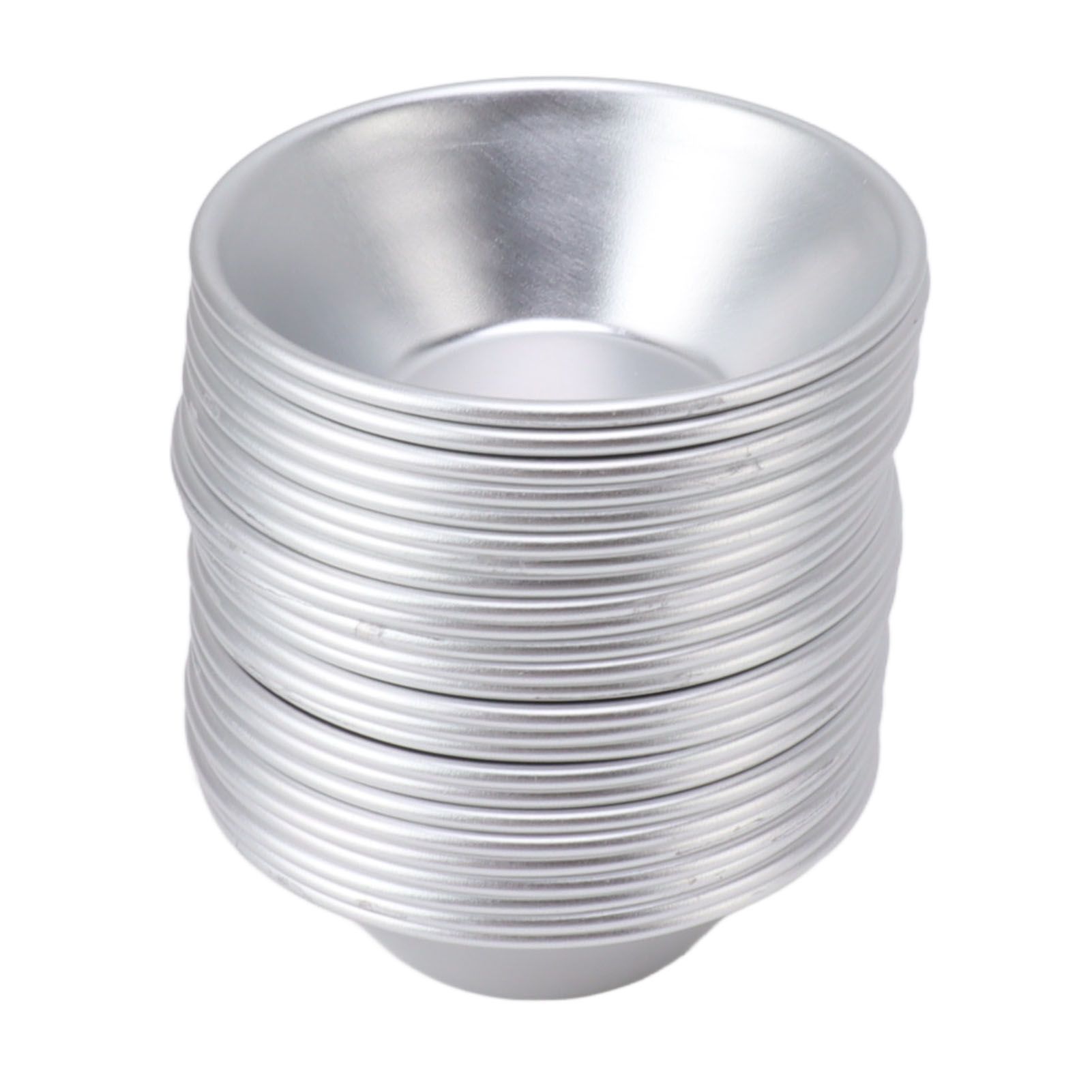 25Pcs Aluminum Egg Tart Molds Small Tart Pie Tin Mini Cupcake Cake Muffin Cookie Mold Baking Cups for Baking - Image 3