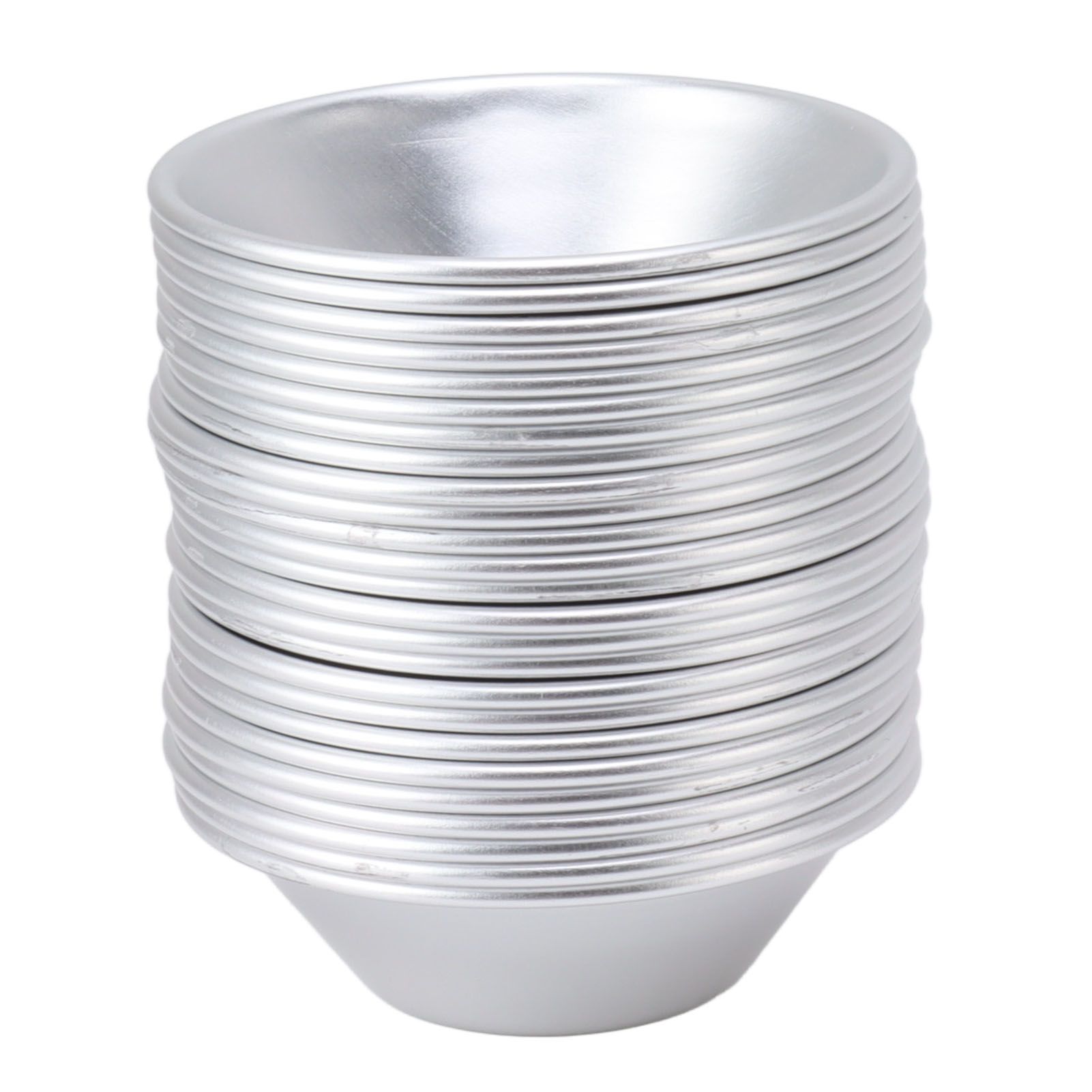 25Pcs Aluminum Egg Tart Molds Small Tart Pie Tin Mini Cupcake Cake Muffin Cookie Mold Baking Cups for Baking - Image 4