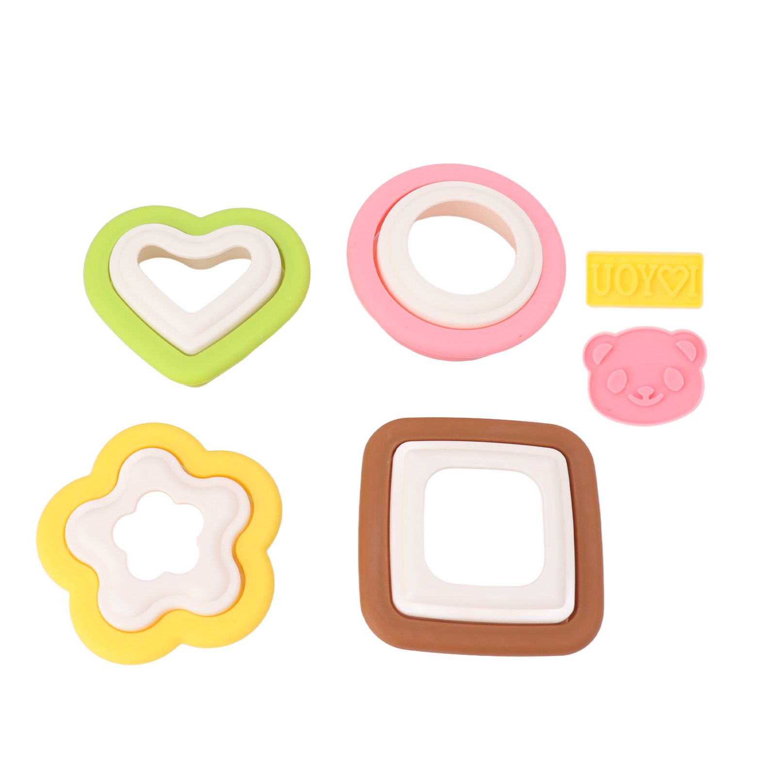 10Pcs Sandwich Cutter Mold Set Detachable Flower Heart Round Shape Baking Toast Biscuits Mould for Kitchen - Image 3